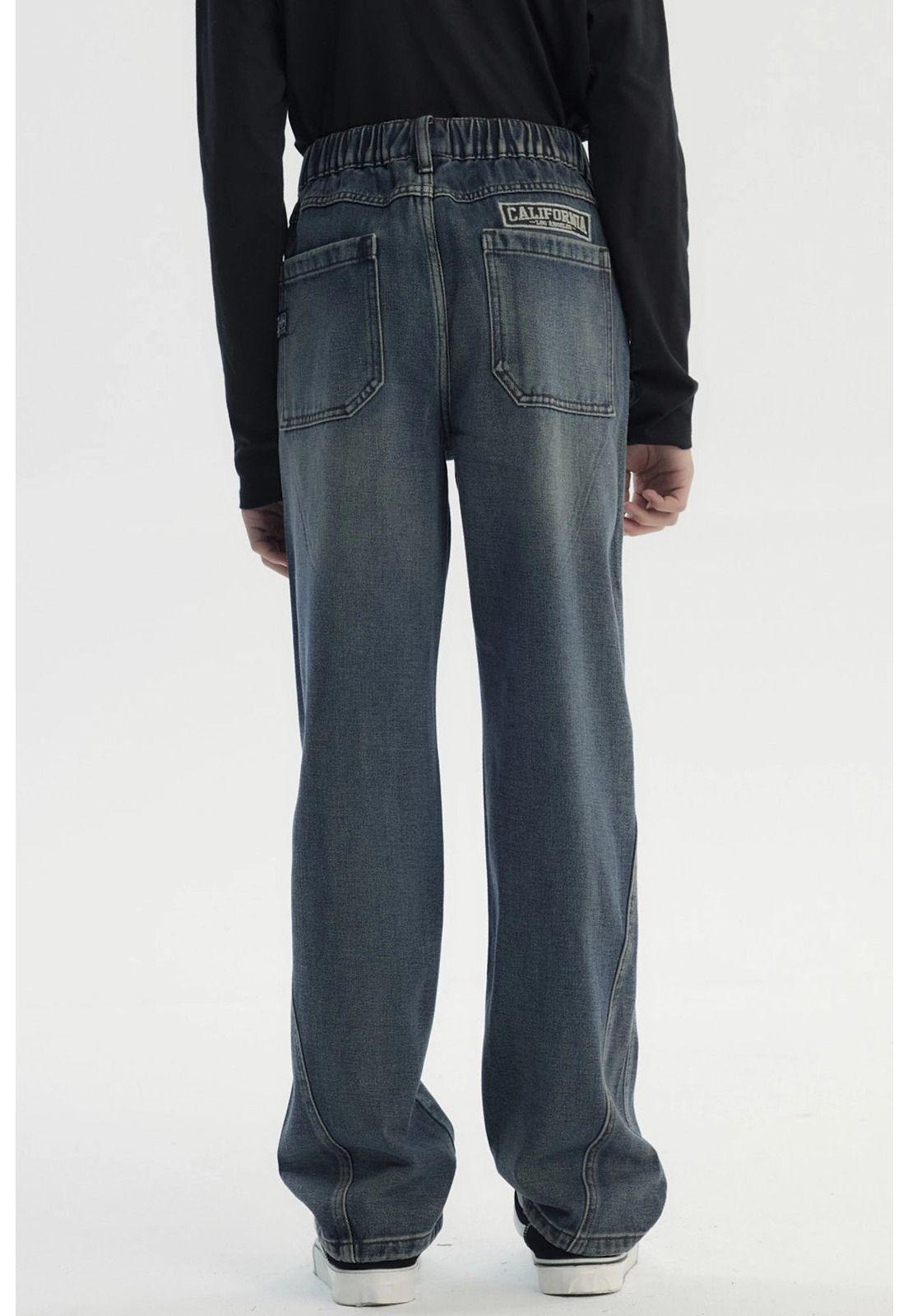 Jeans Niño Baggy Azul Oscuro-2