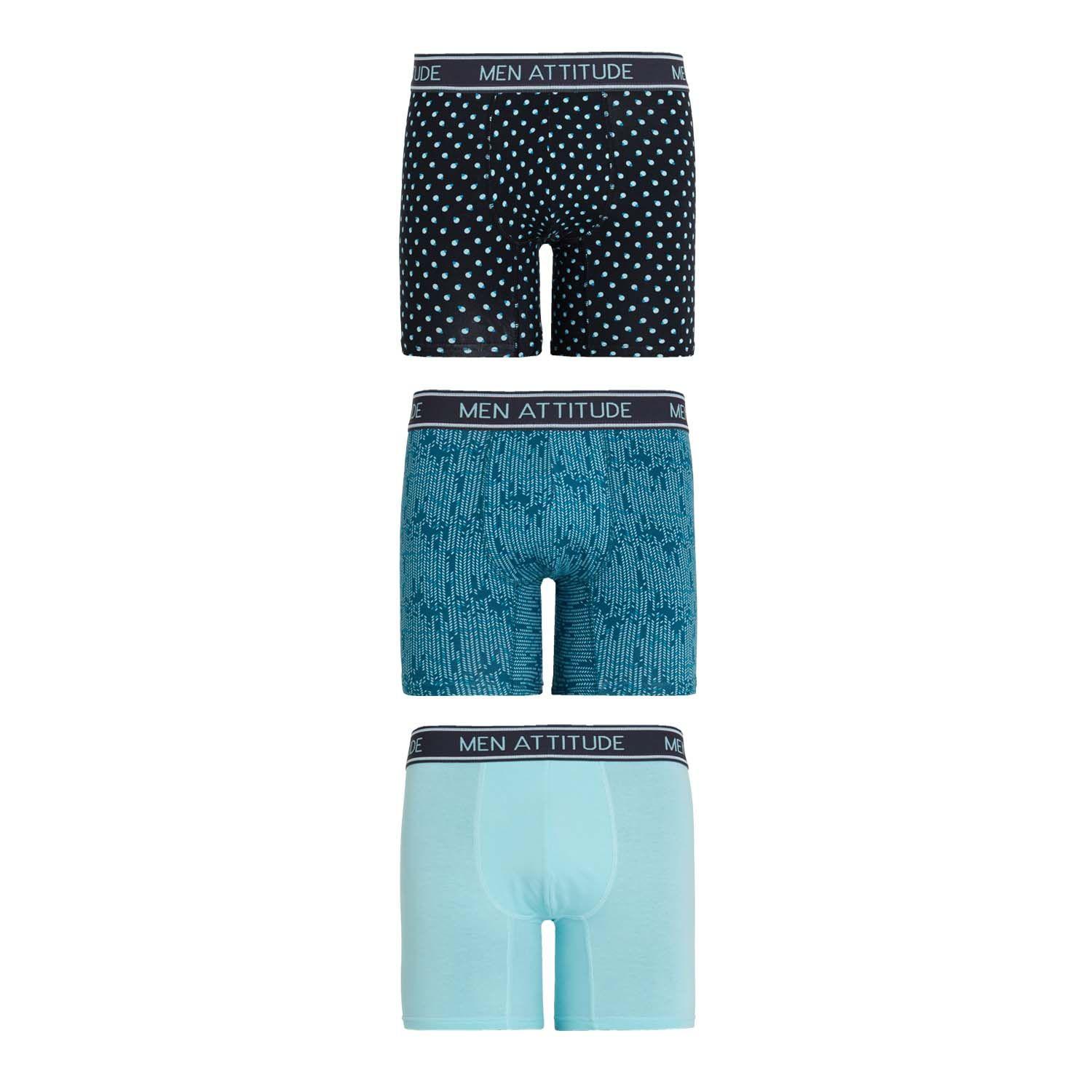 Boxer Tripack Estampado Verde Claro Hombre-0