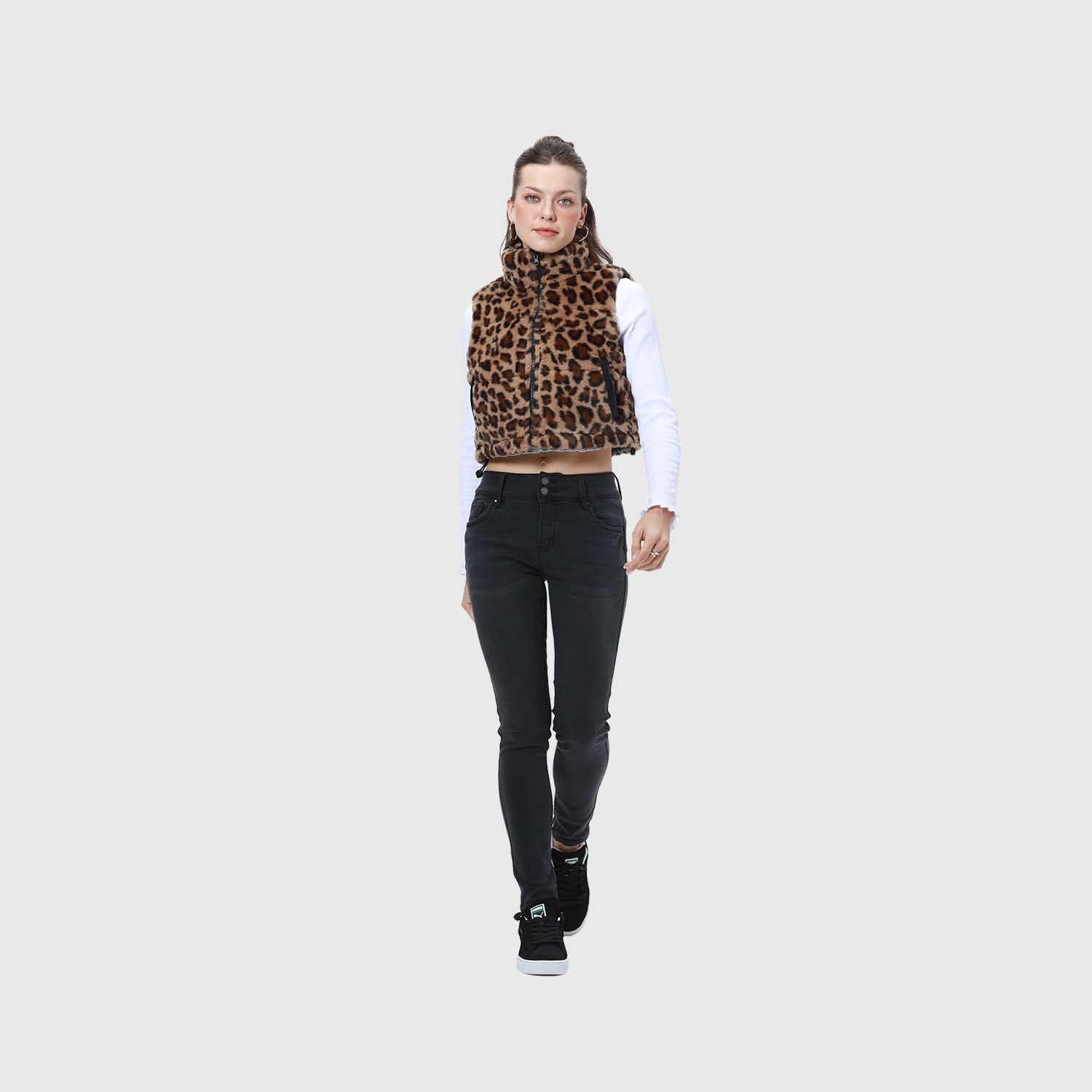 Parka Mujer Piel Reversible Cafe Fashion's Park-3