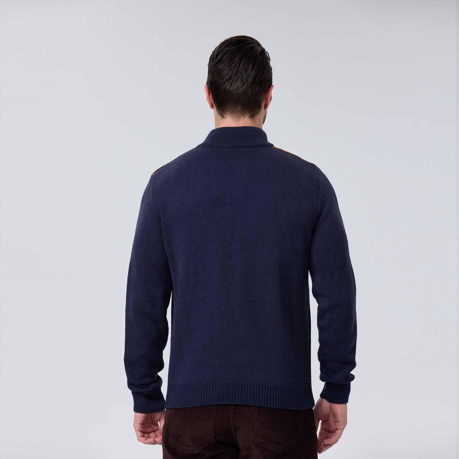 Sweater Hombre 3 Botones Azul Marino-2