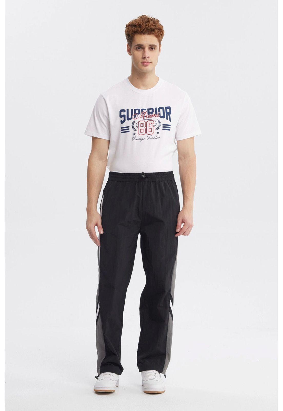 Pantalón Hombre Juvenil Calce Recto Negro - ll-3