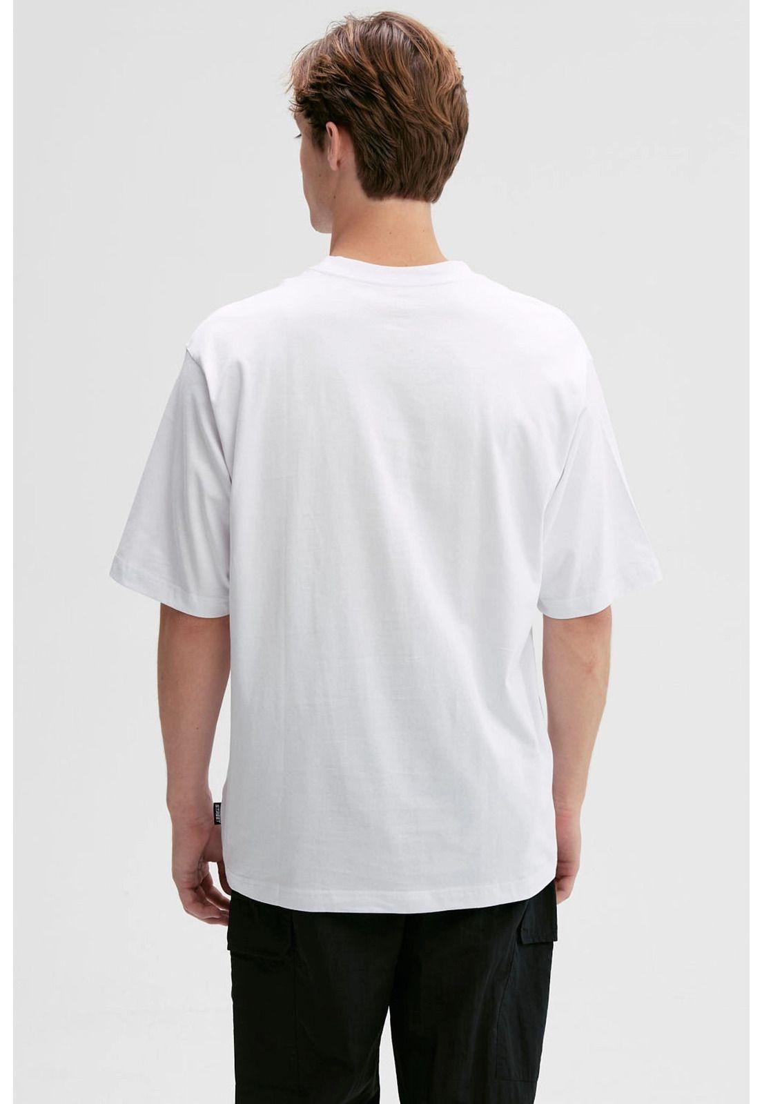 Polera Hombre Print Central Blanco - lll-2