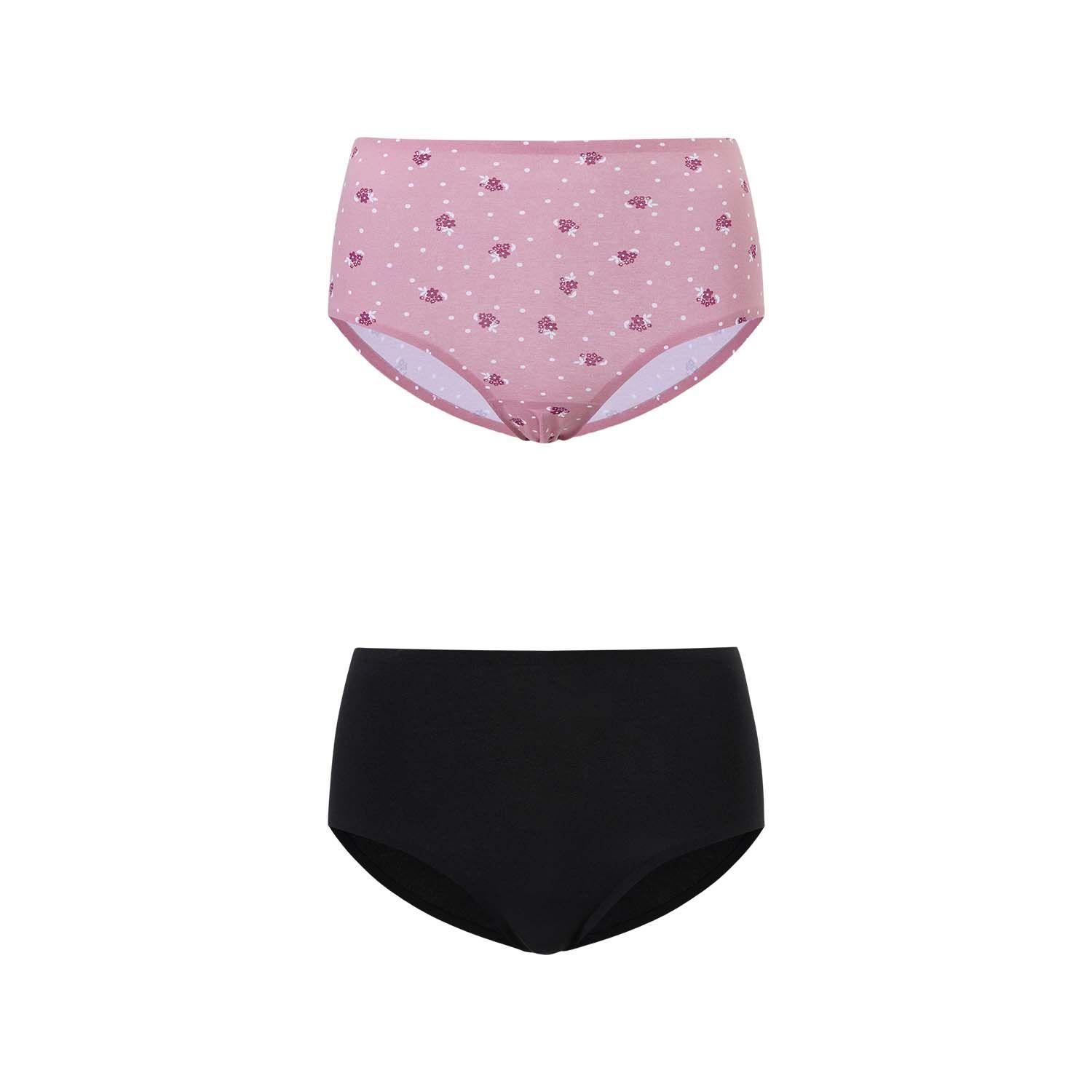 Calzón Mujer Bipack Tiro Alto Rapport Rosa Fashion's Park-0