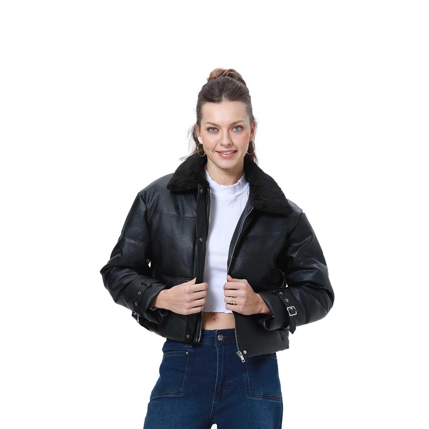 Parka Mujer Puffa Chiporro Negro I-0