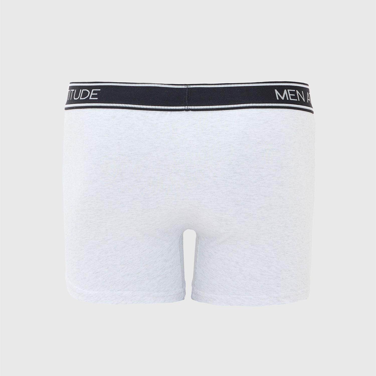 Boxer Hombre Bipack Lisos Gris-1