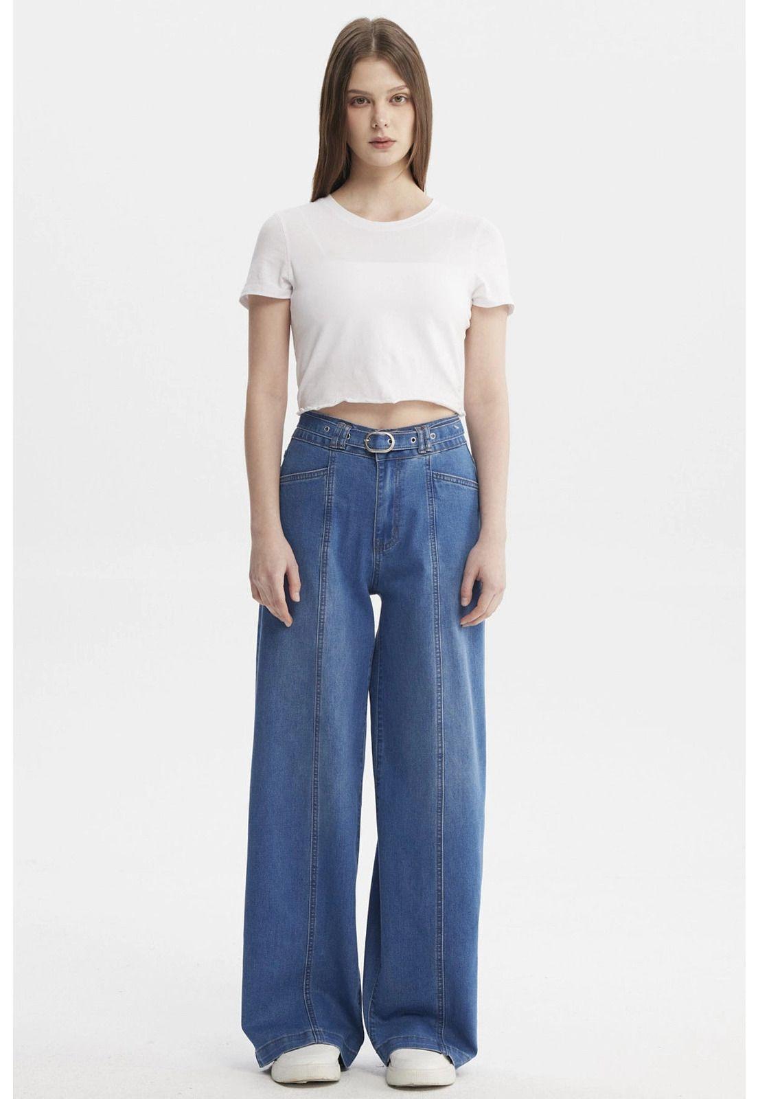 Jeans Mujer Baggy Moda Azul - ll-3