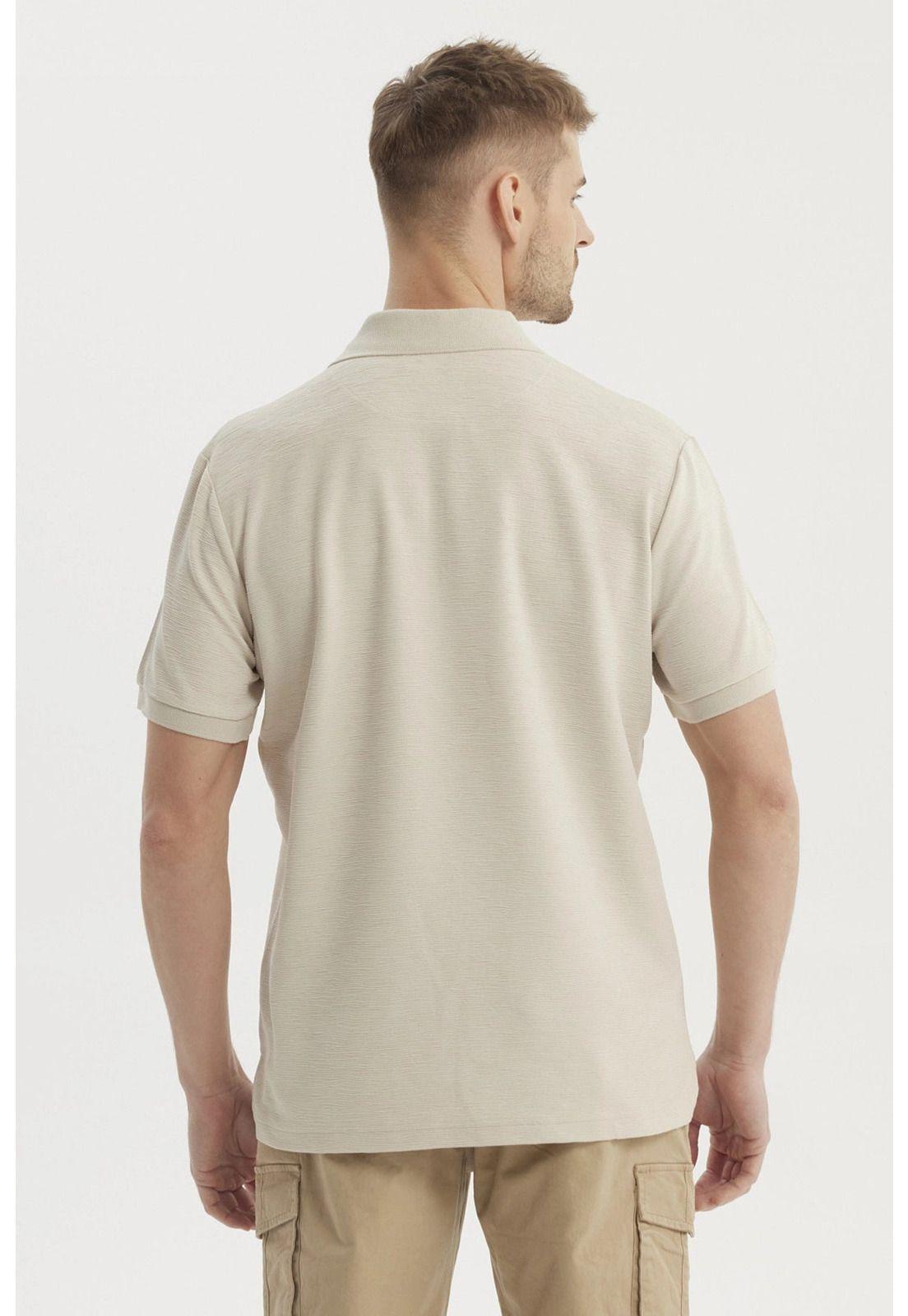 Polera Hombre Textura Vertical Gris Claro-2