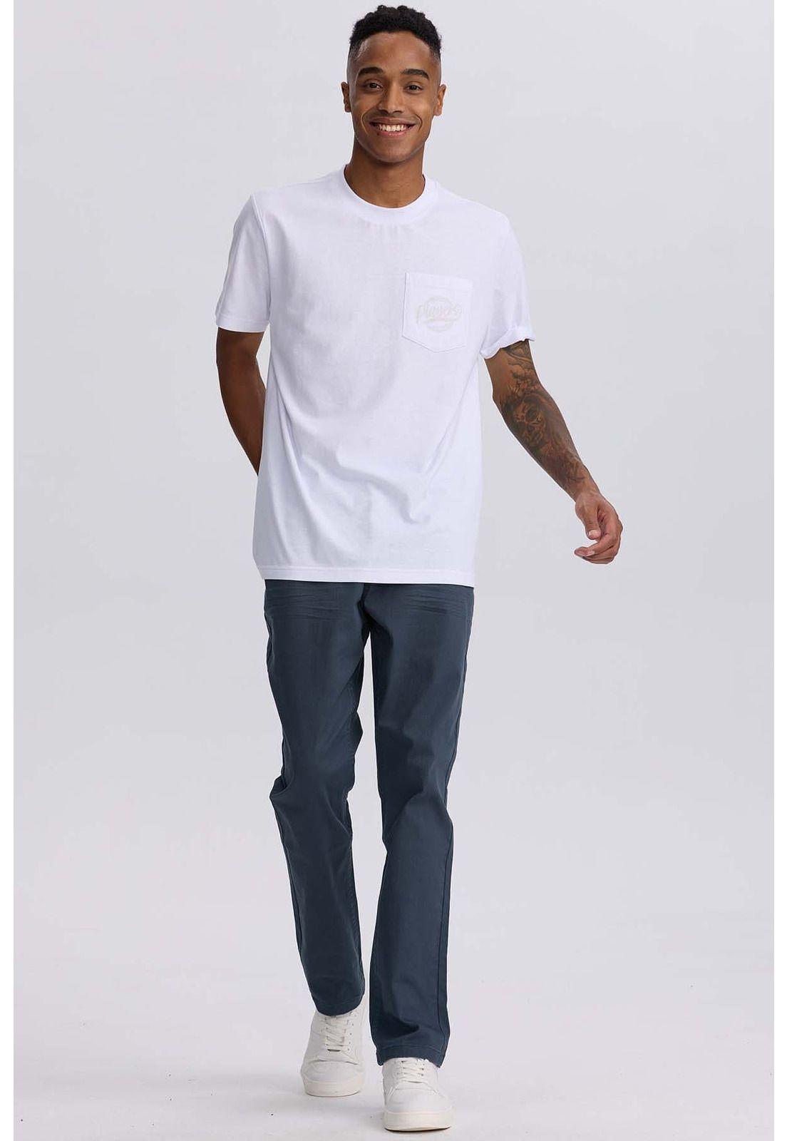 Jeans Hombre Slim Color Petróleo-3