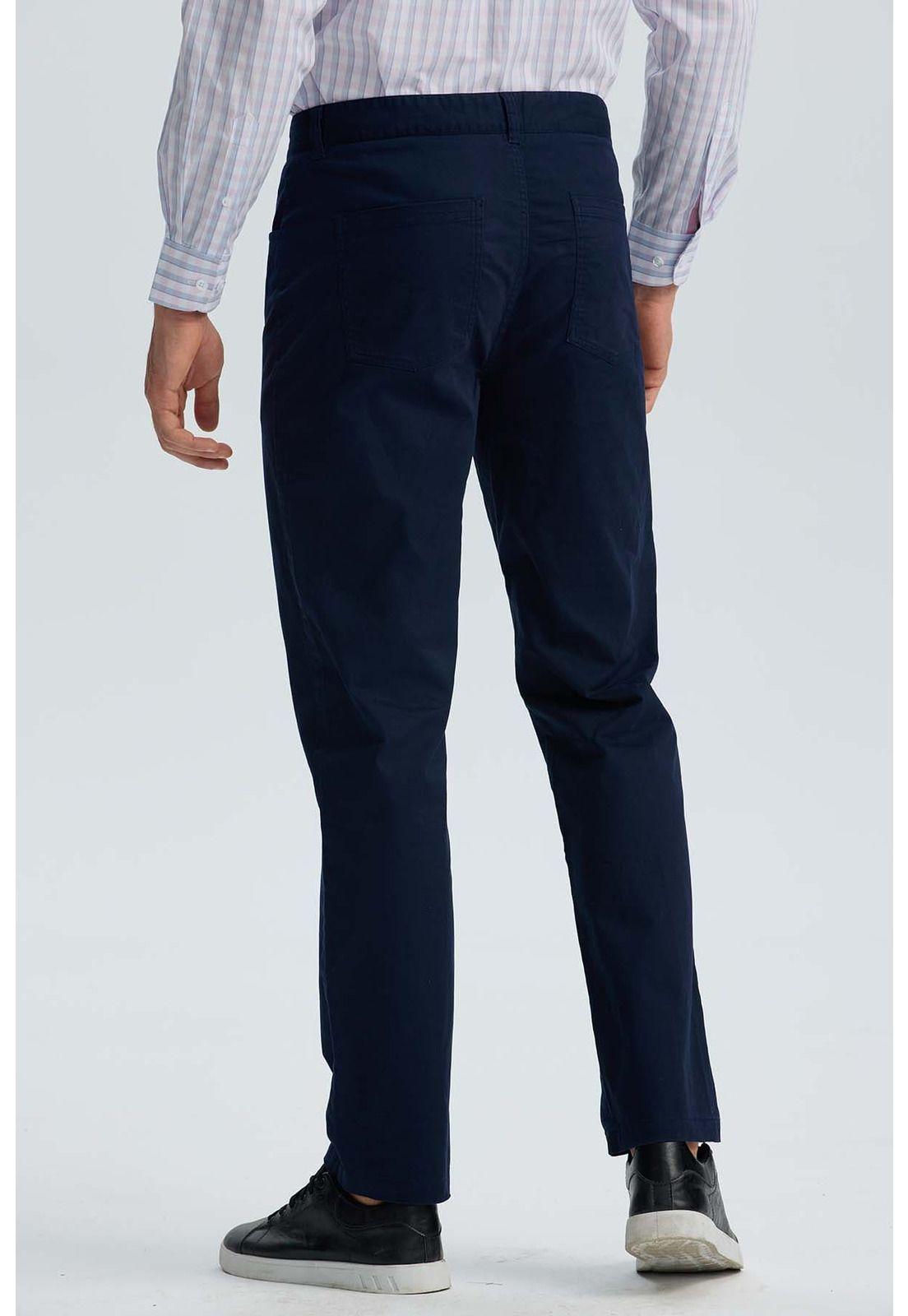 Pantalón Hombre Five Pocket Azul Marino-3