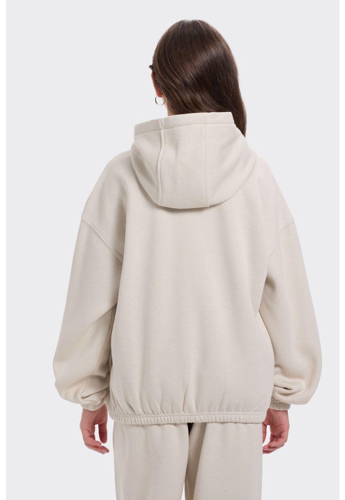 Polerón Niña Brillos Beige-2