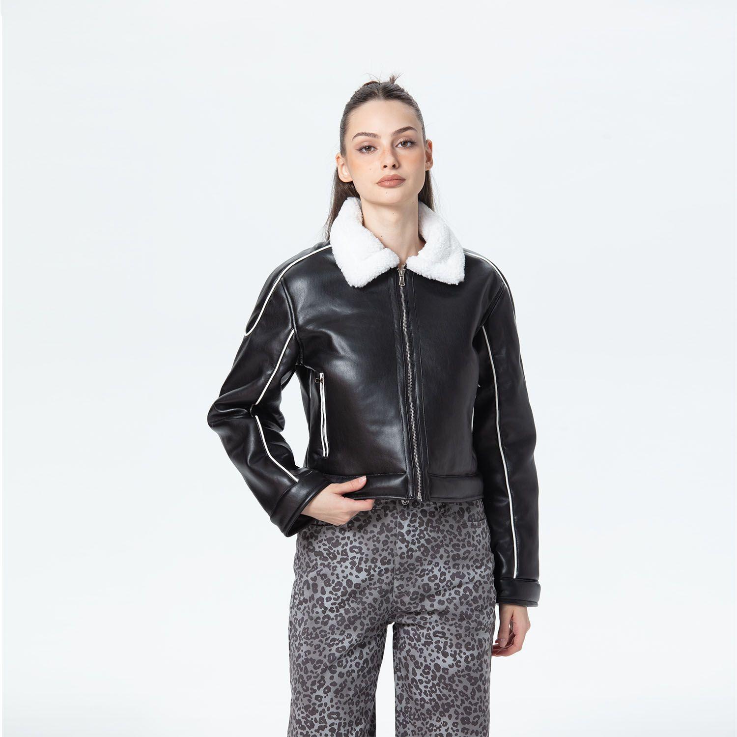 Chaqueta Mujer Bonded Negro Ii-0