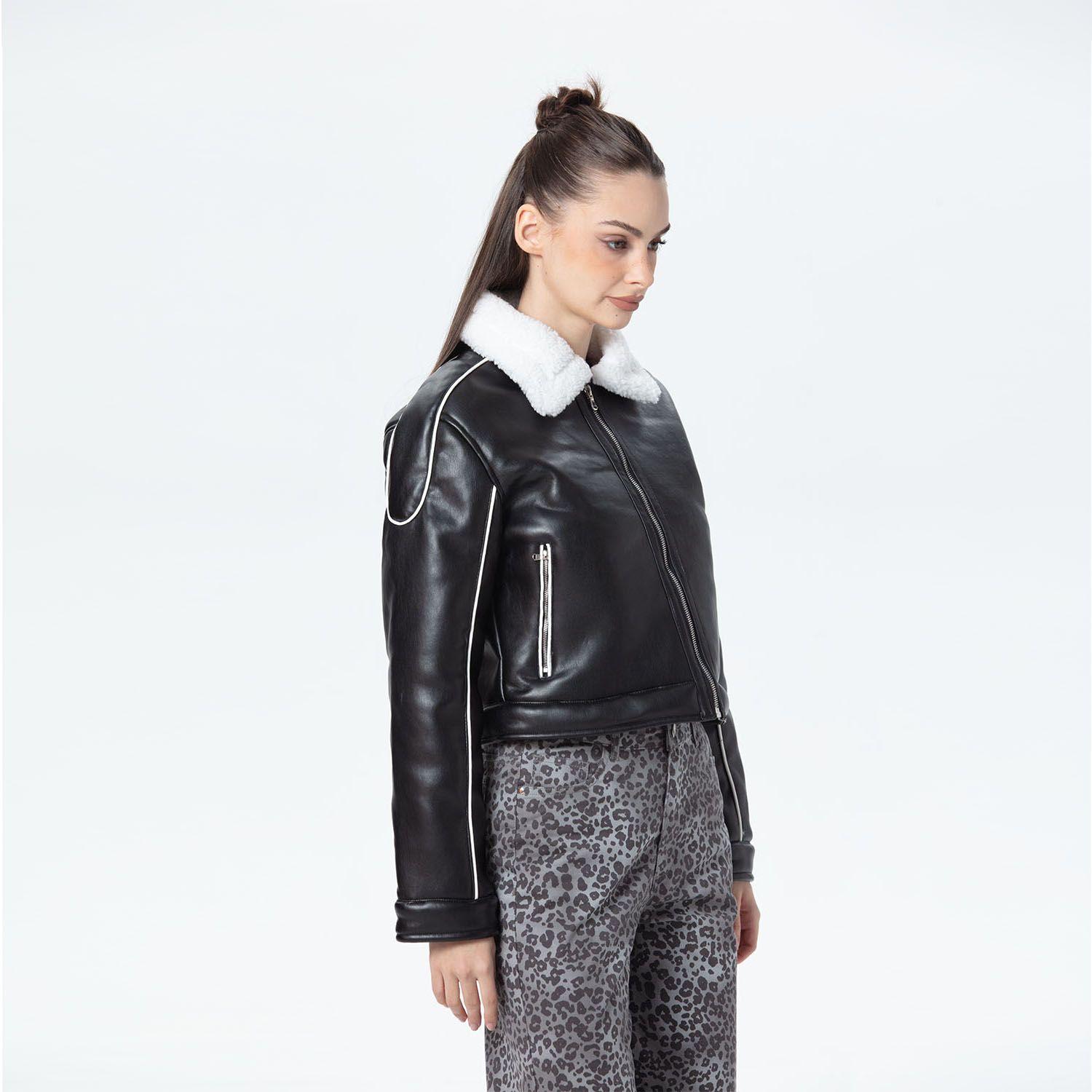 Chaqueta Mujer Bonded Negro Ii-1