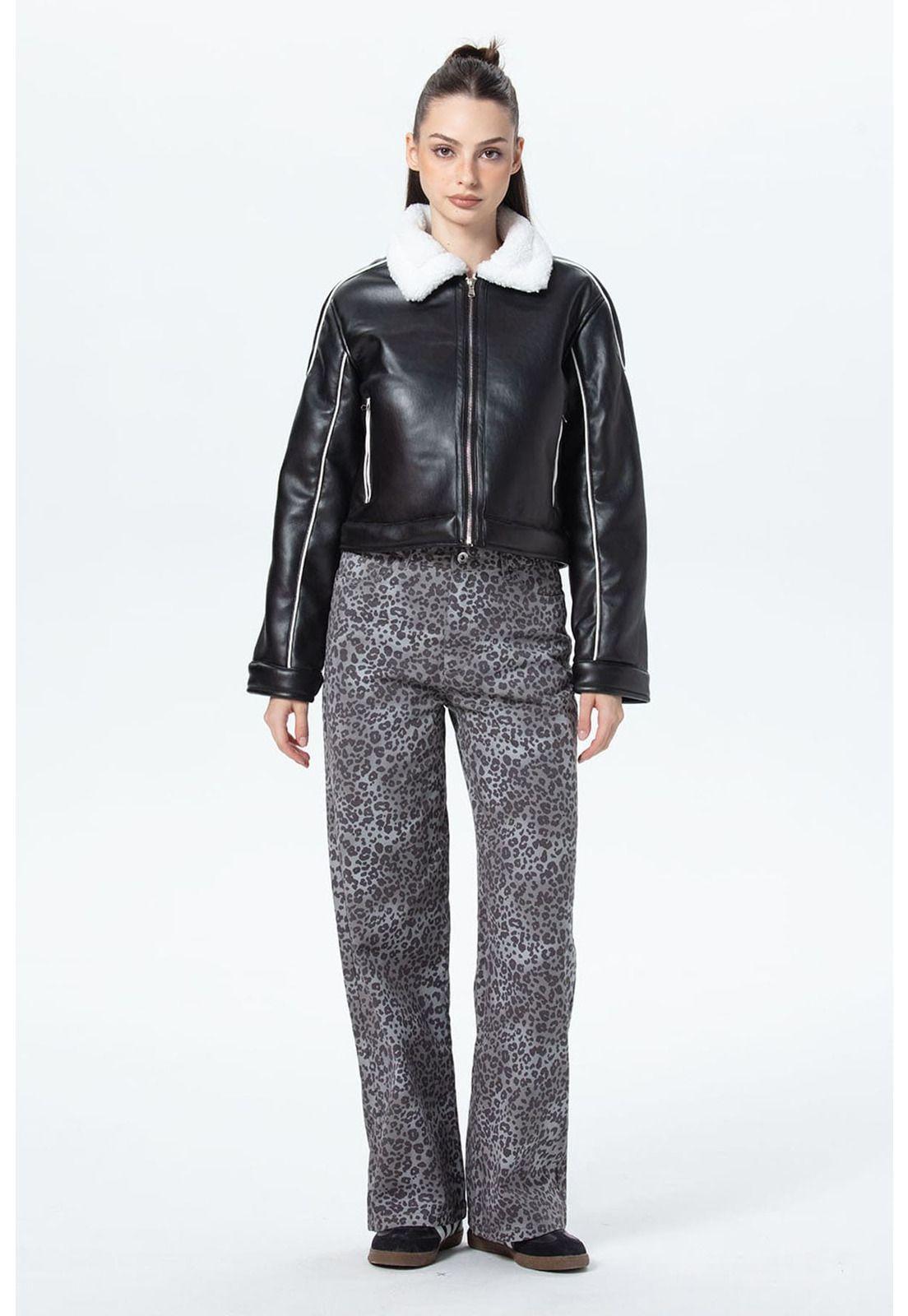 Chaqueta Mujer Bonded Negro - ll-3