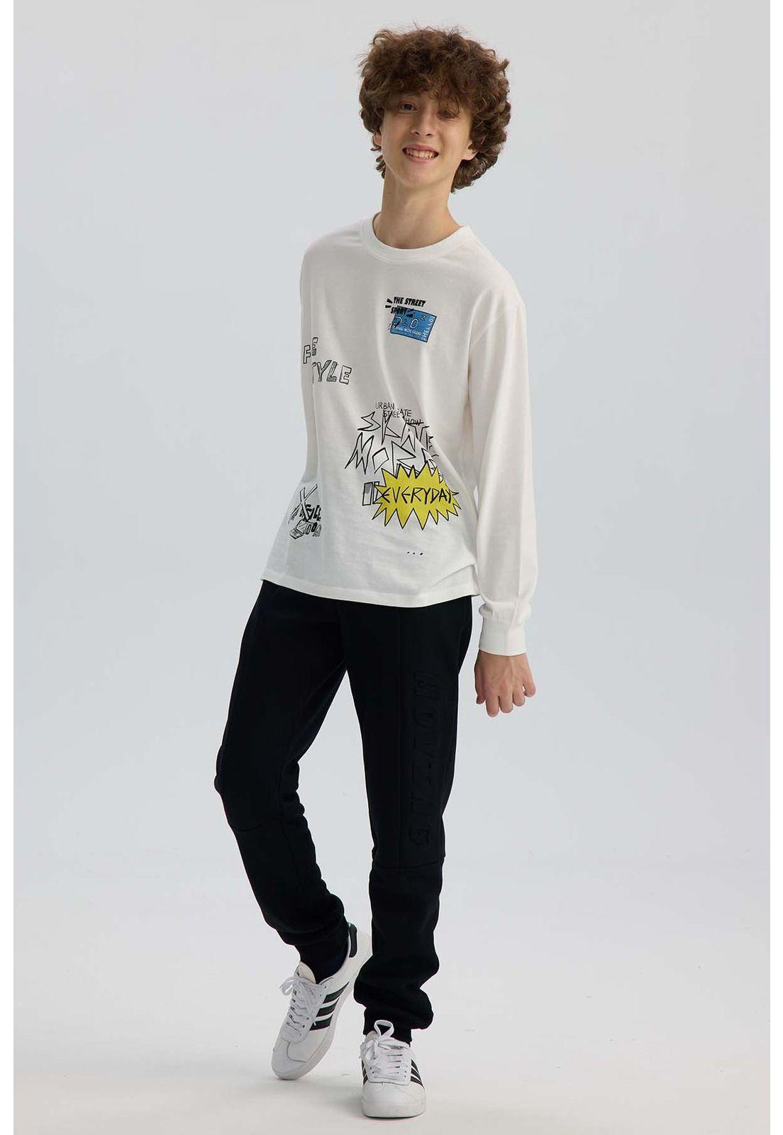 Pantalón Buzo Niño Jogger Negro-3