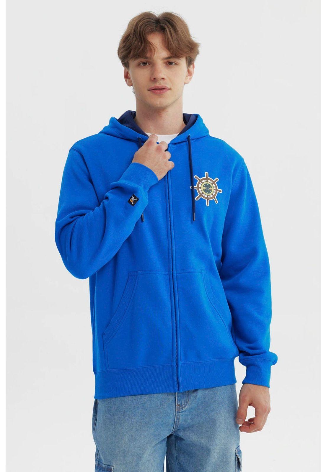 Polerón Hombre One Piece Azulino-0