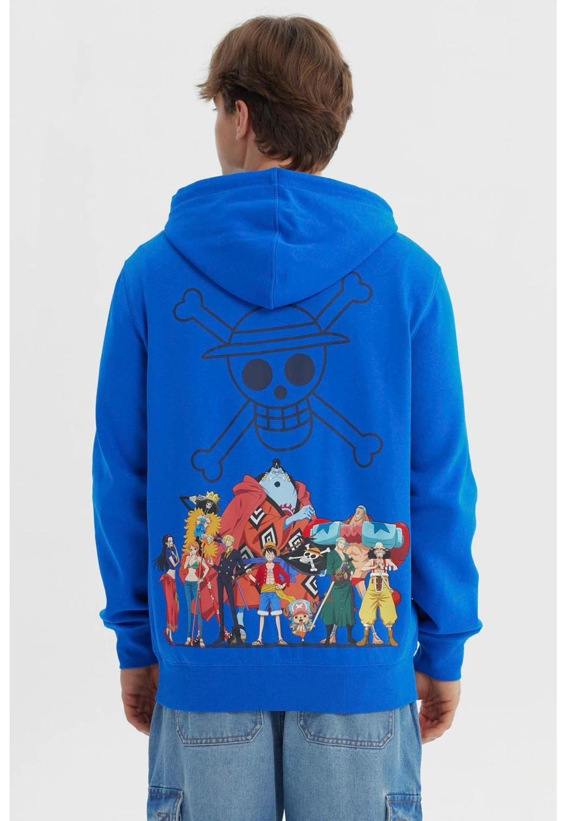 Polerón Hombre One Piece Azulino-1