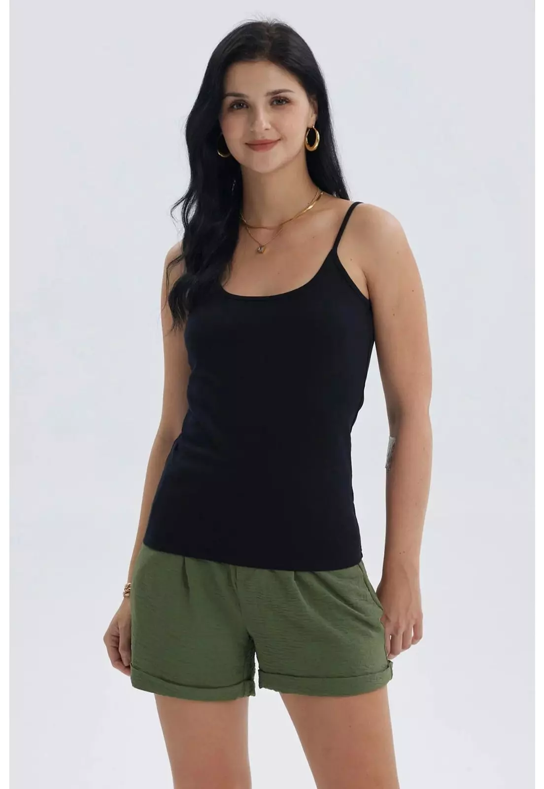 Peto Mujer Pabilo Algodón Negro-0
