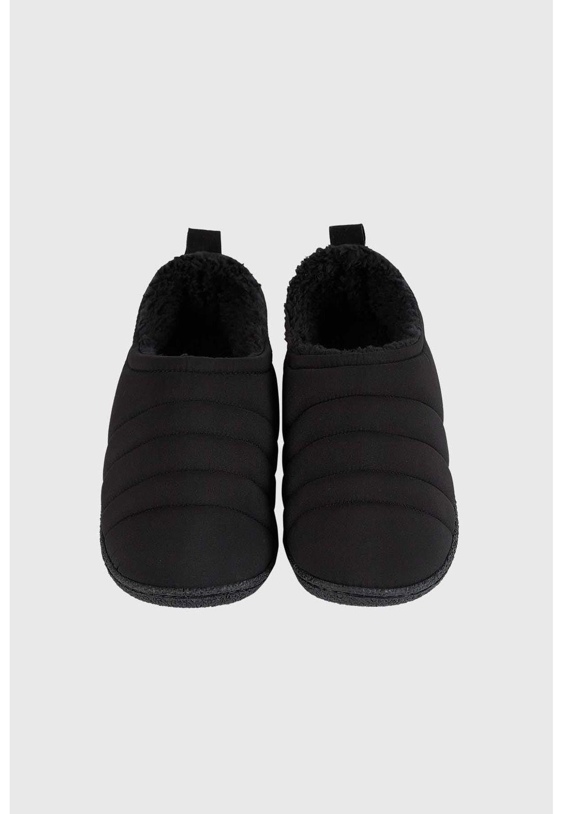 Pantufla Hombre Zapatilla Descanso Negro-0