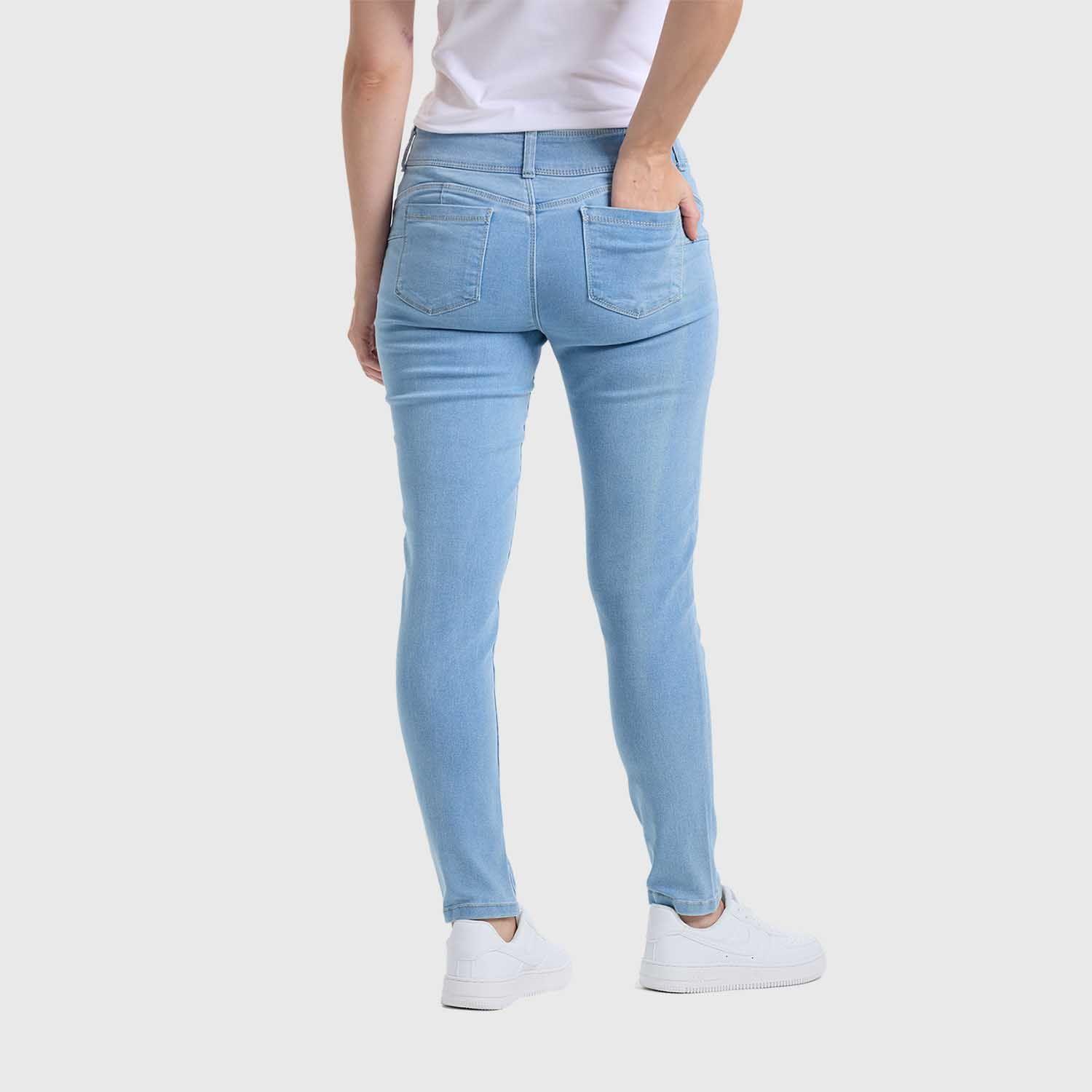 Jeans Mujer Skinny Jeny Pushup Celeste Fashion's Park-2