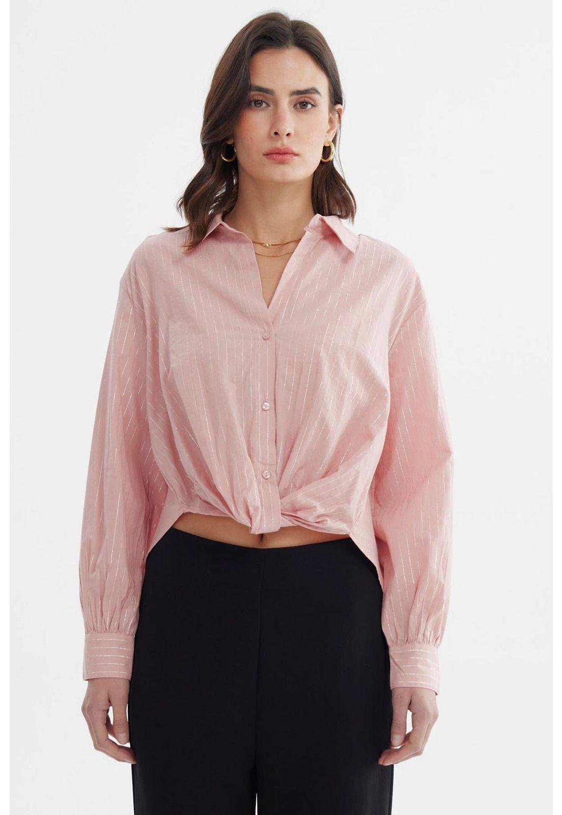 Blusa Mujer Oversize Rosado-0