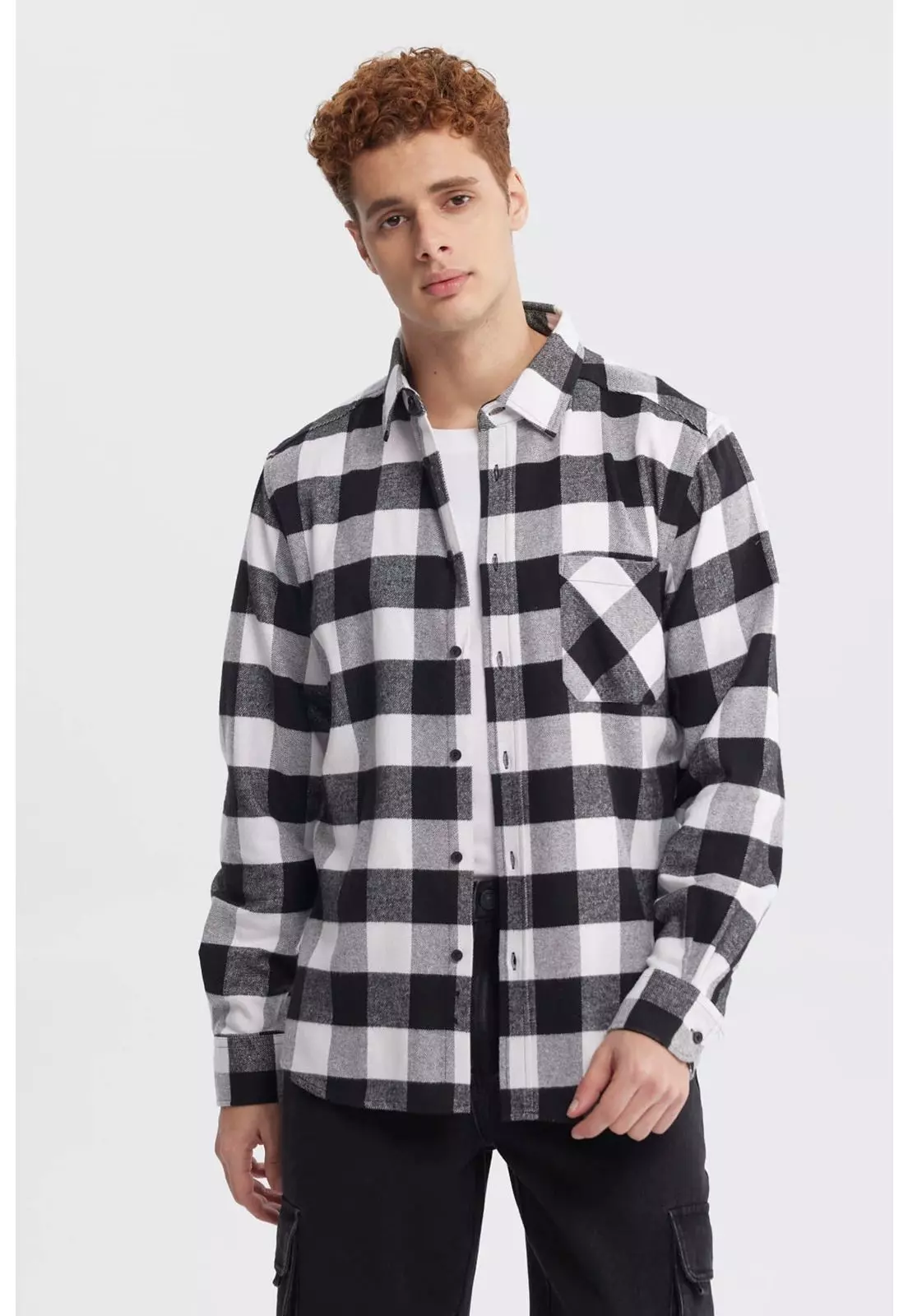 Camisa Hombre Slim Negro - ll-0