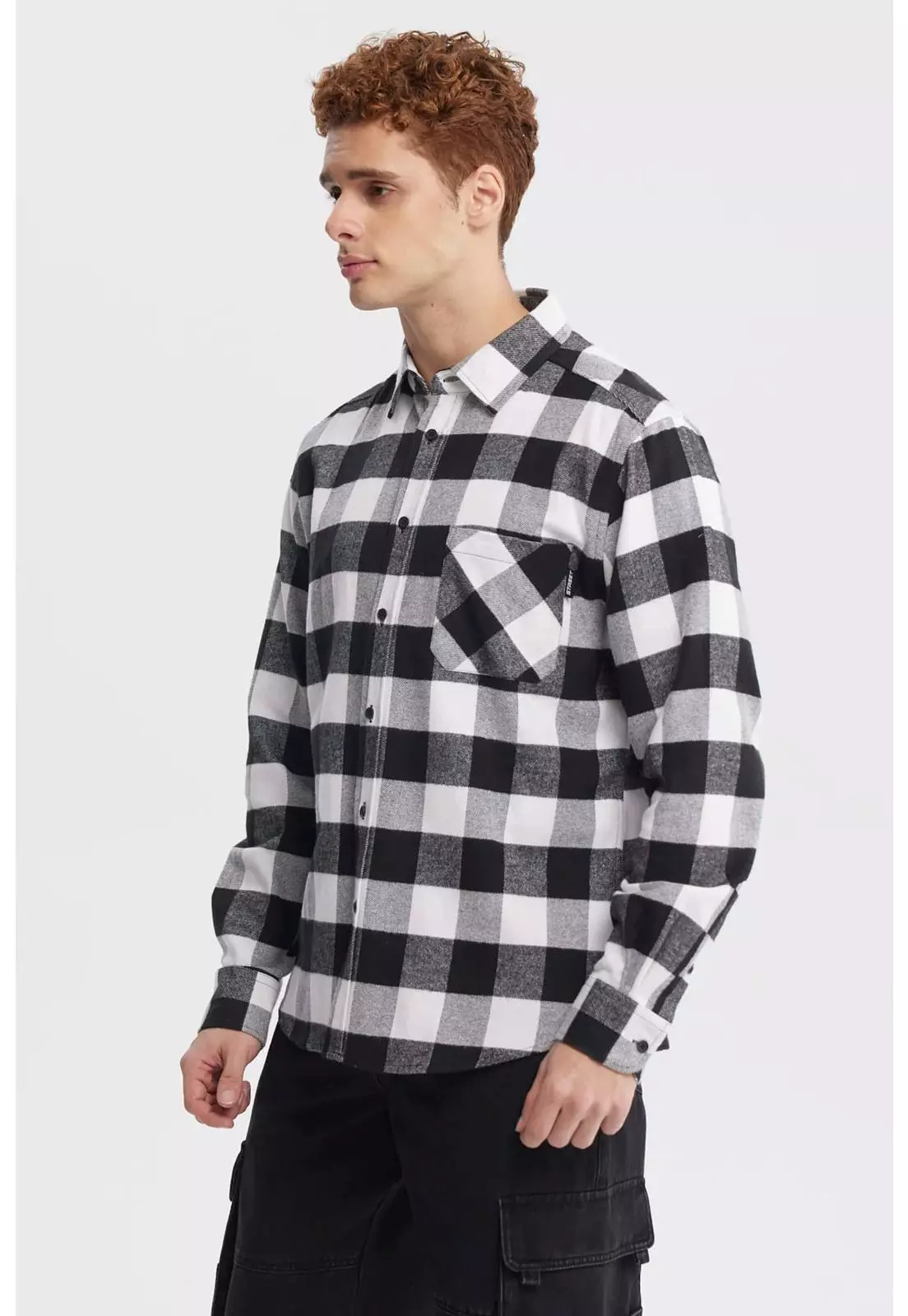 Camisa Hombre Slim Negro - ll-1