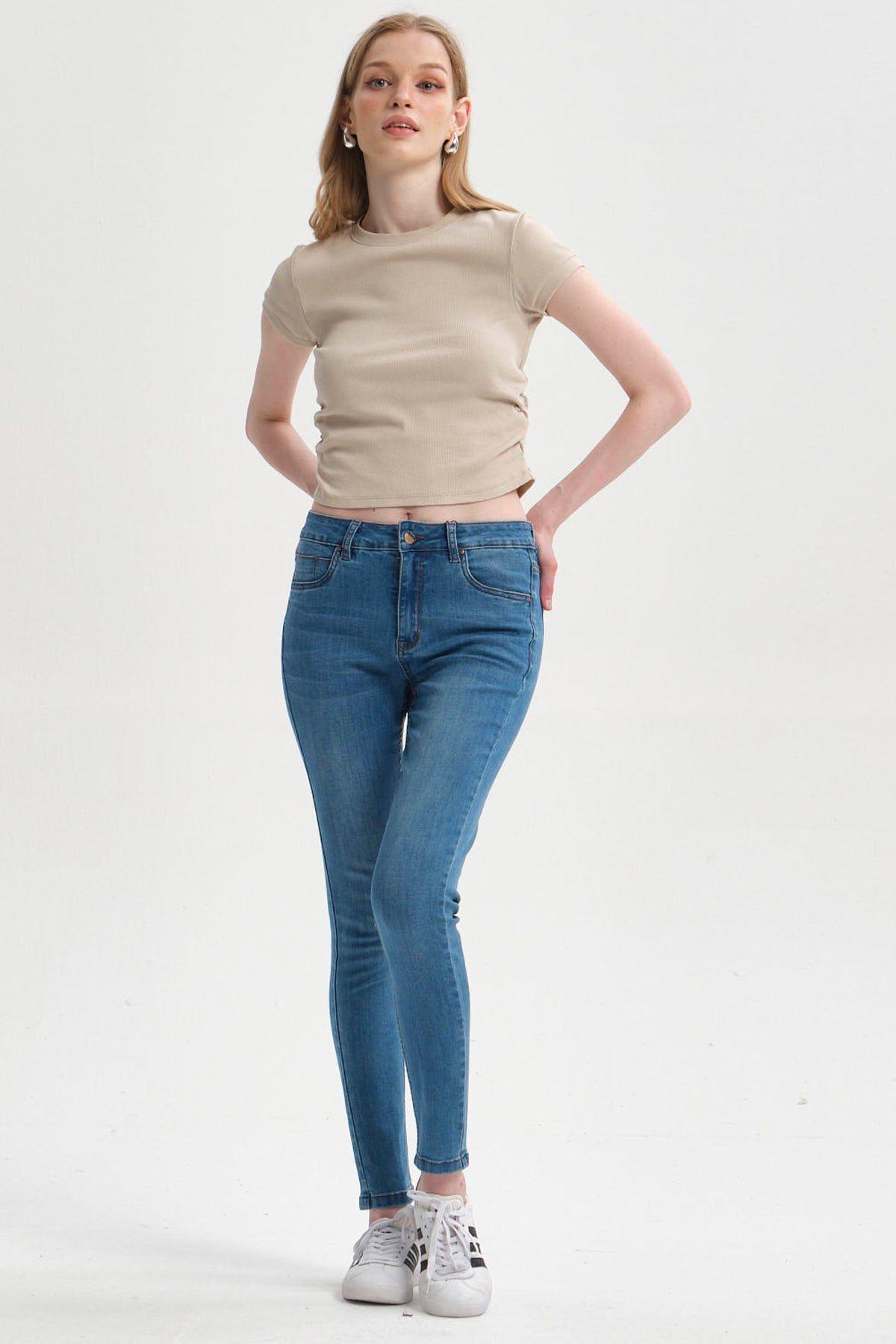 Jeans Mujer Super Skinny Estela Azul Claro-3