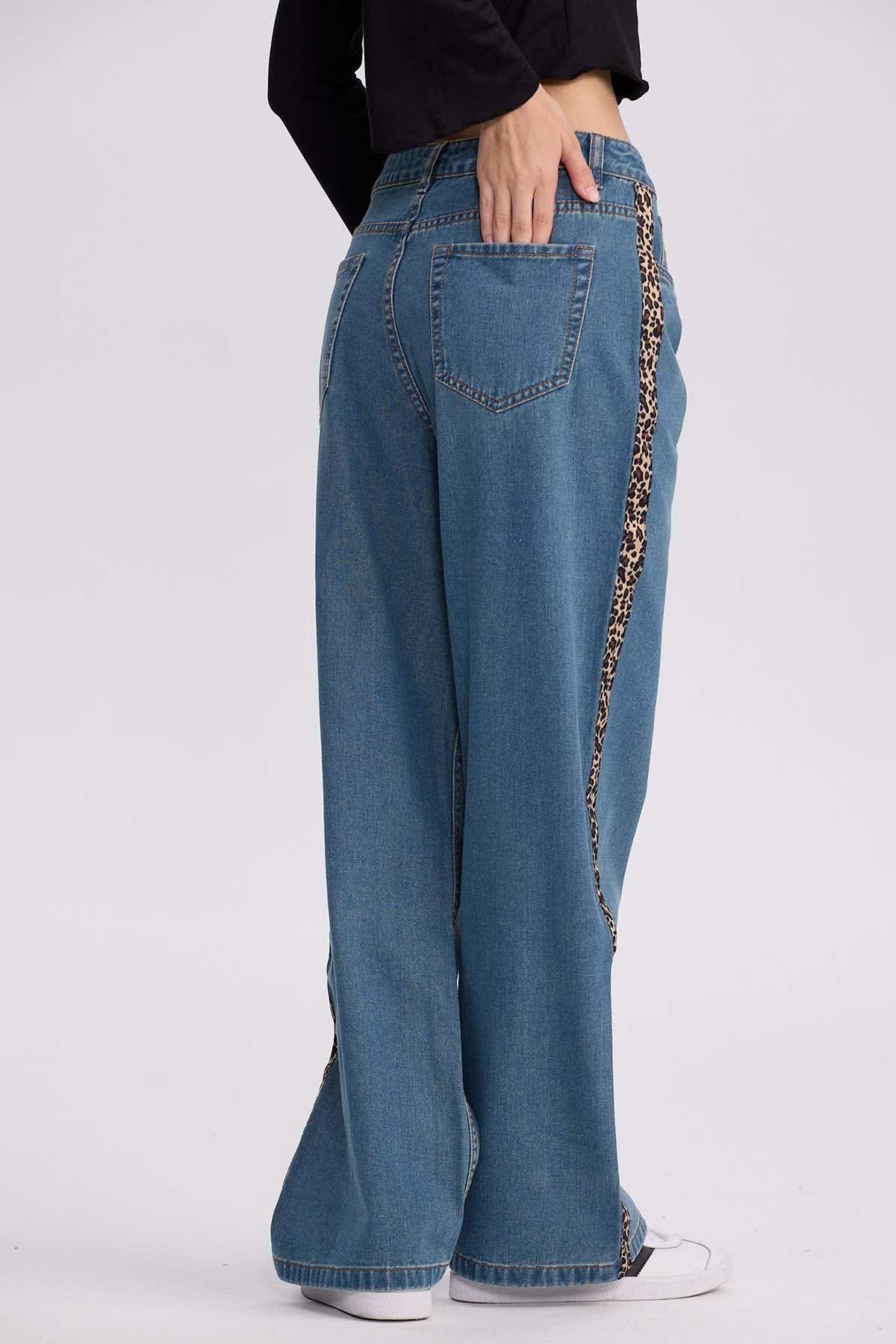Jeans Mujer Calce Recto Cinta Azul-2