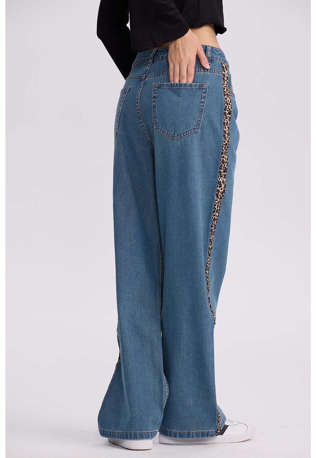 Jeans Mujer Calce Recto Cinta Azul-2