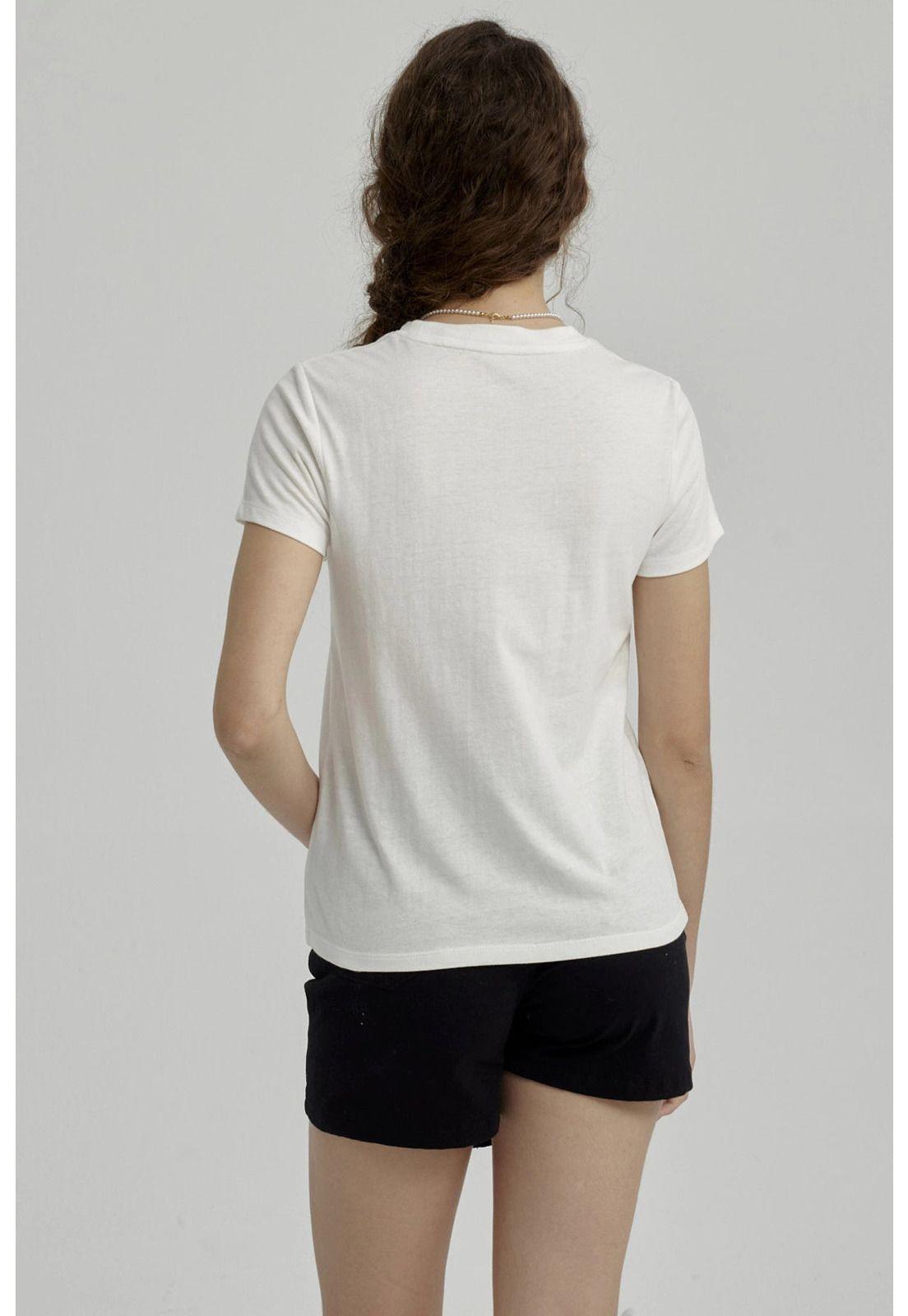 Polera Niña Básica Estampada Crudo - lll-2