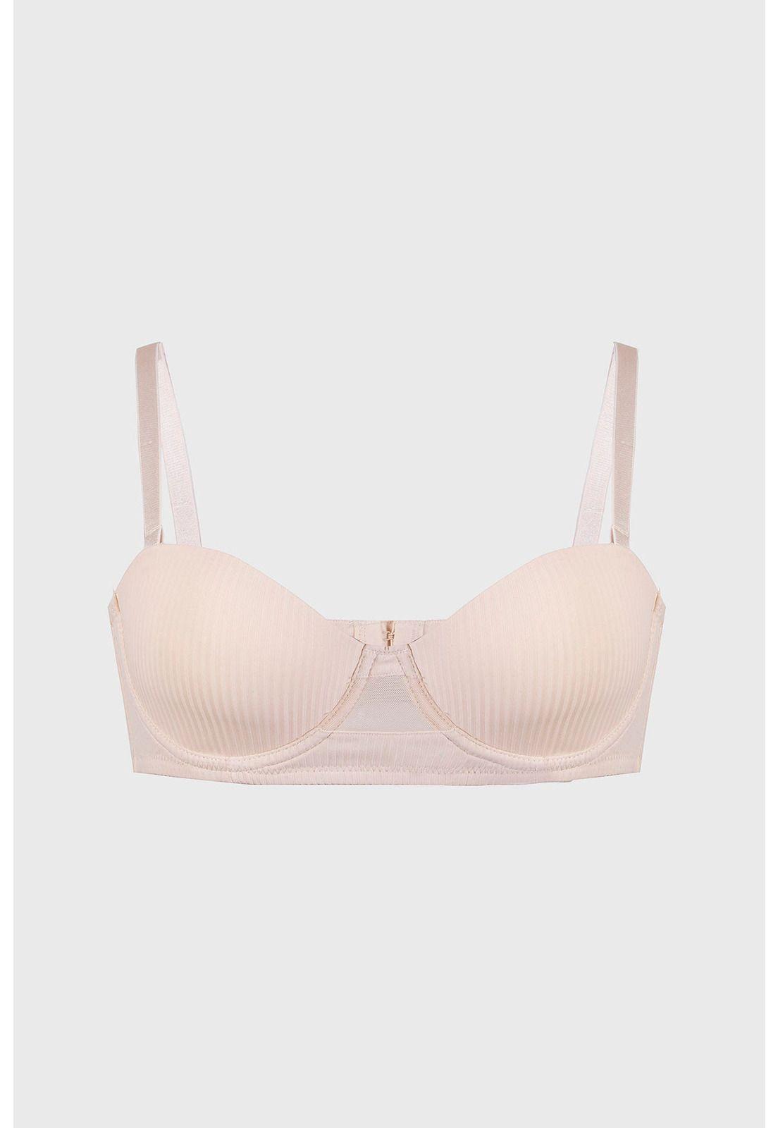 Sostén Mujer Liso Invisible Beige-0