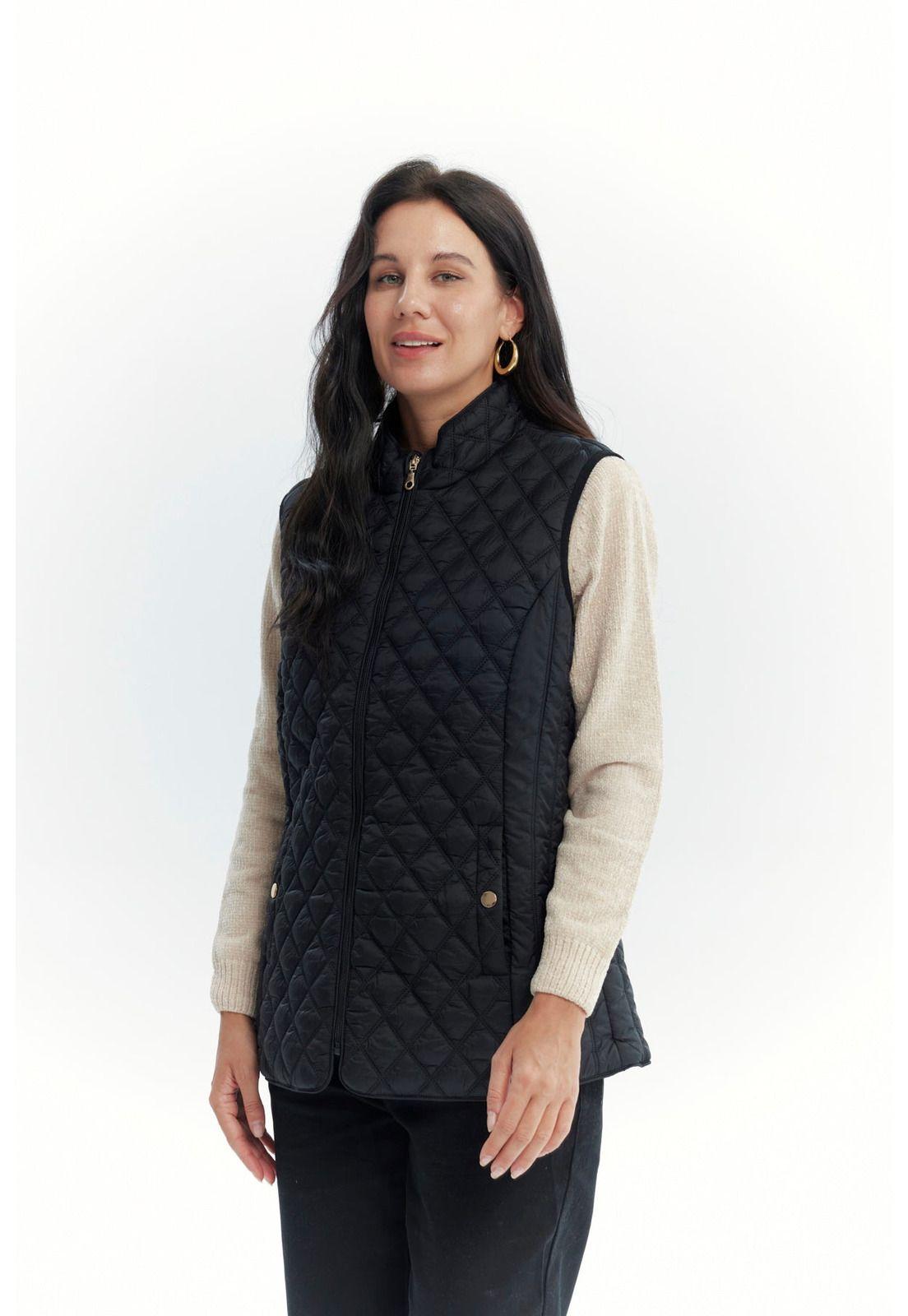 Parka Mujer Regular Negro-1