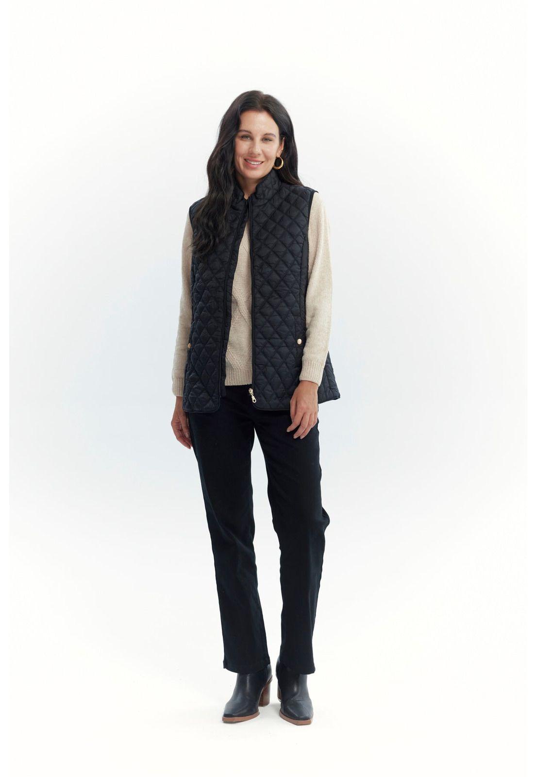 Parka Mujer Regular Negro-3
