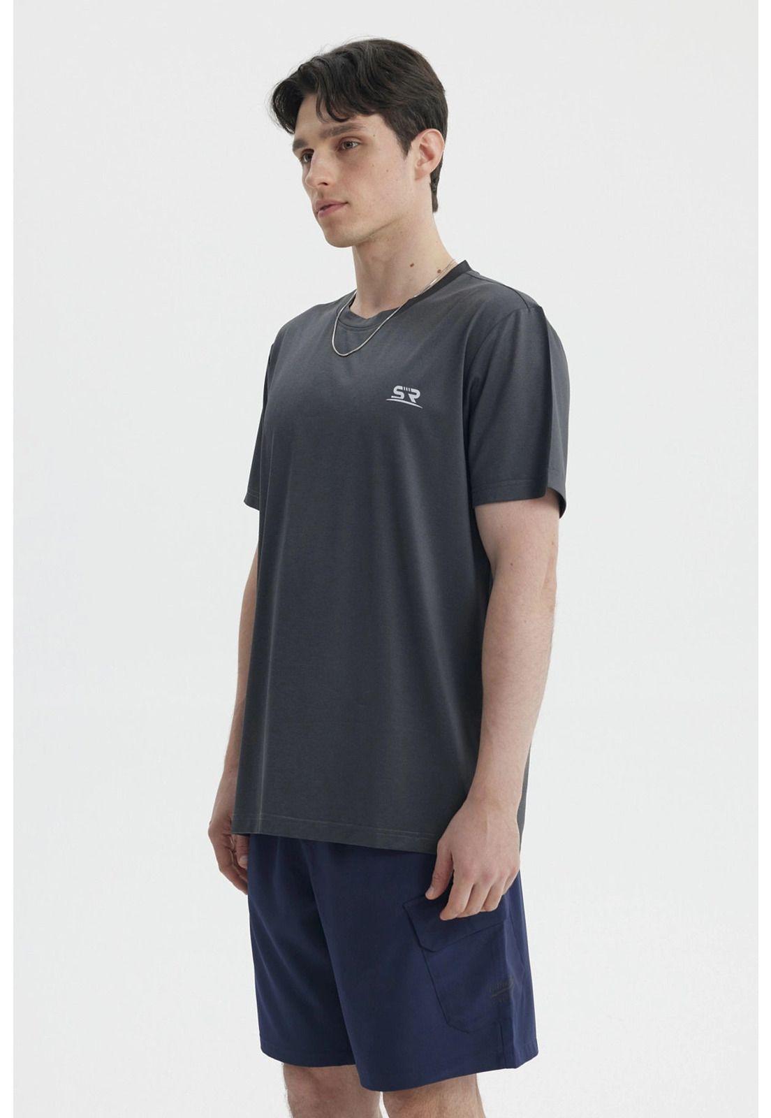 Polera Hombre Slim Gris Oscuro-1