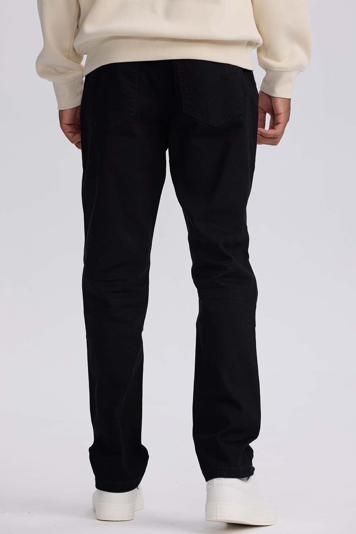 Jeans Hombre Slim Color Negro-2