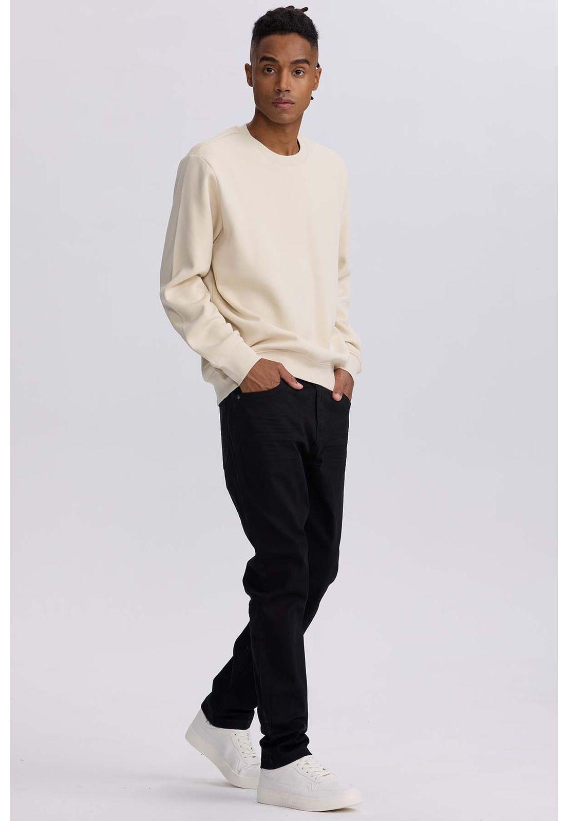 Jeans Hombre Slim Color Negro-3