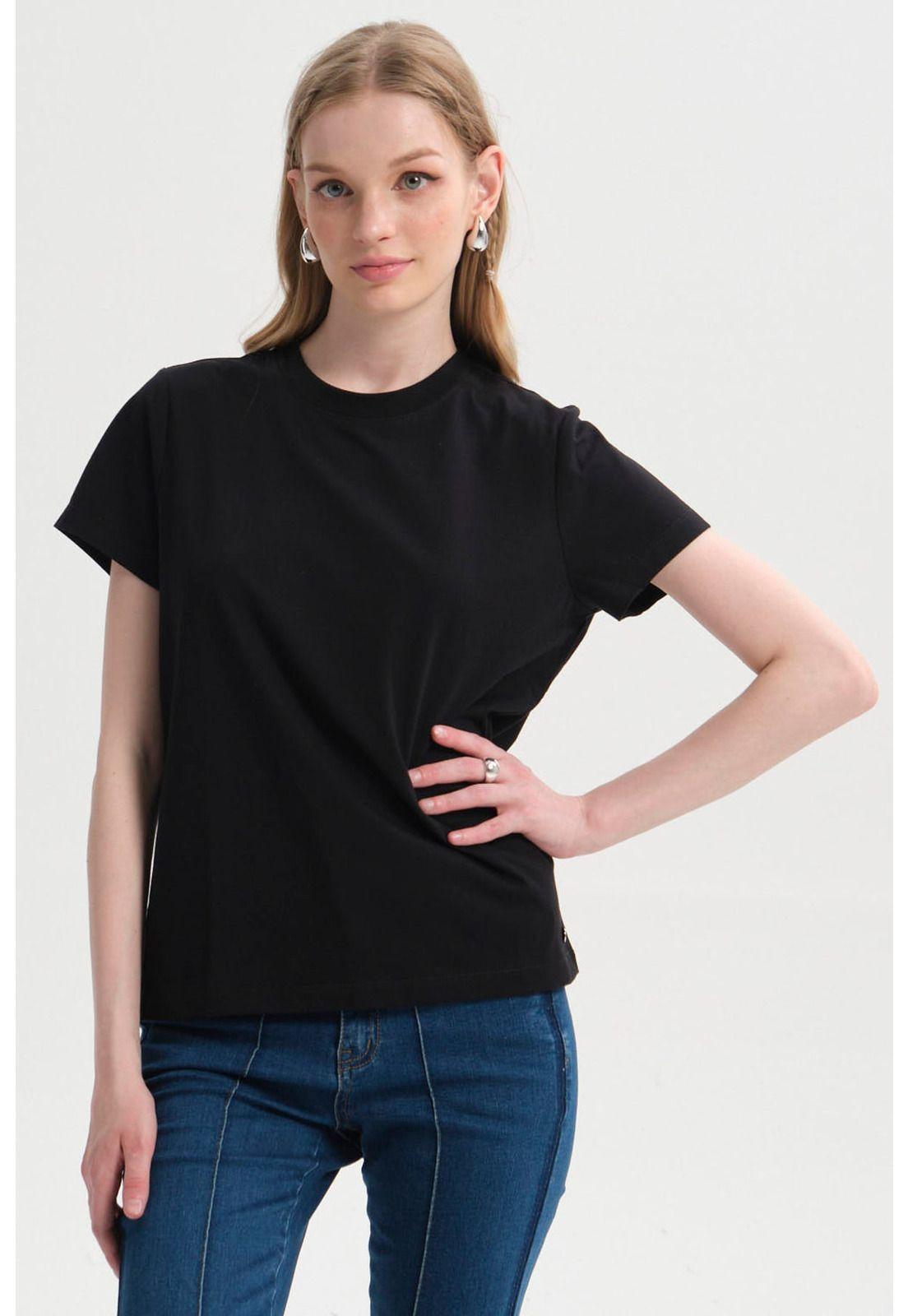 Polera Mujer Lisa Negro - ll-0