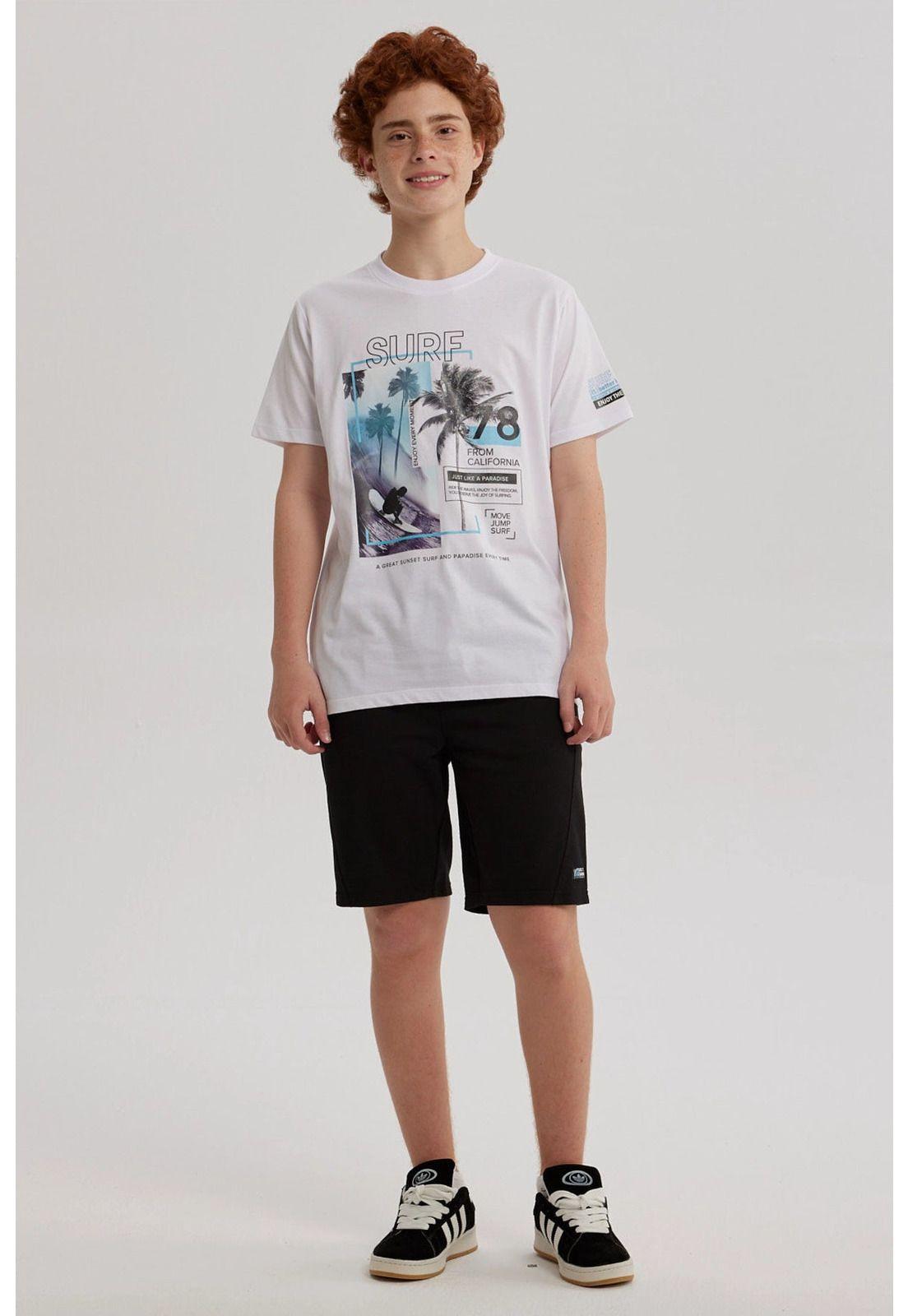 Polera Niño Print Posicional Blanco - ll-3