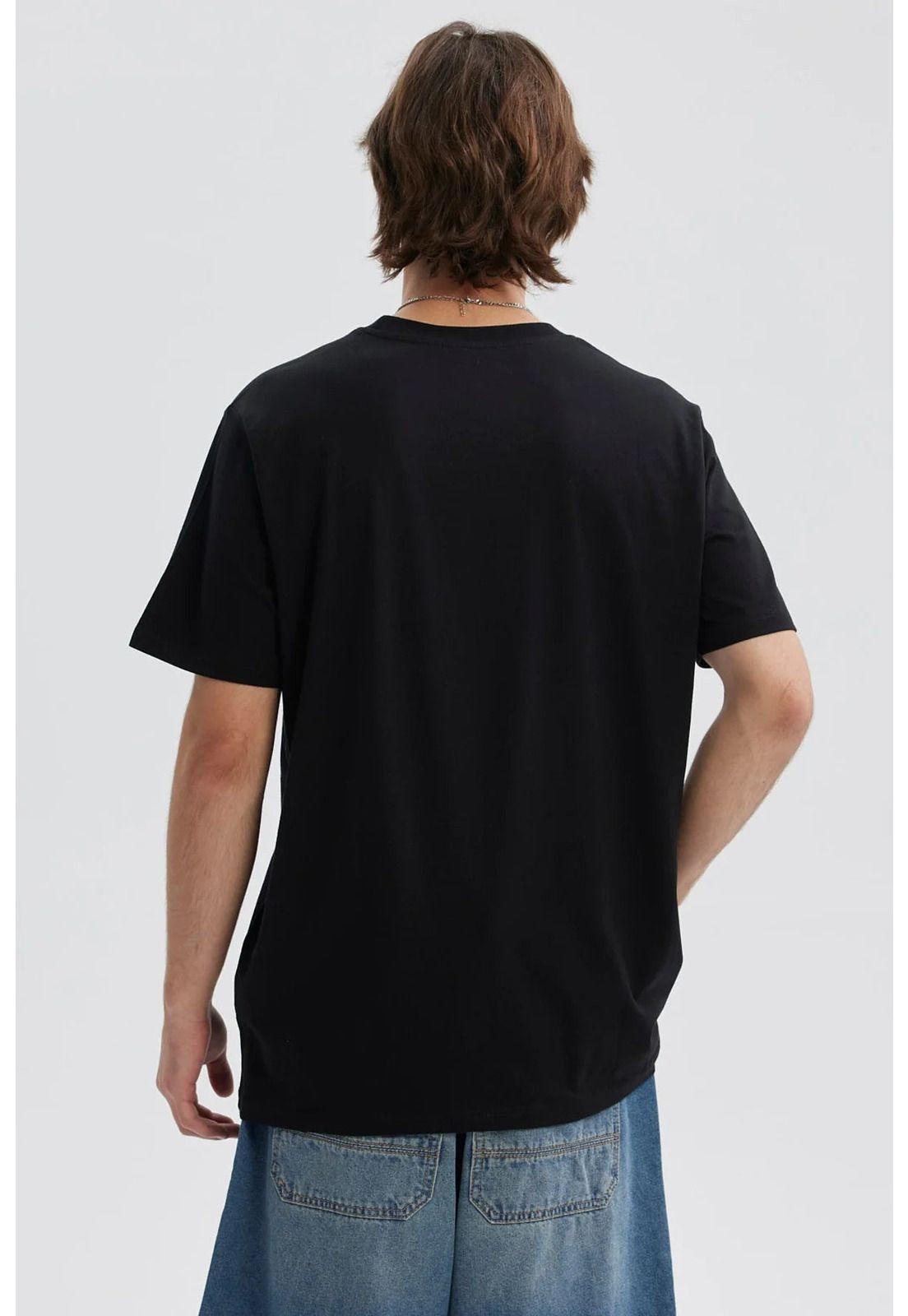 Polera Hombre Print Posicional Negro - VII-2