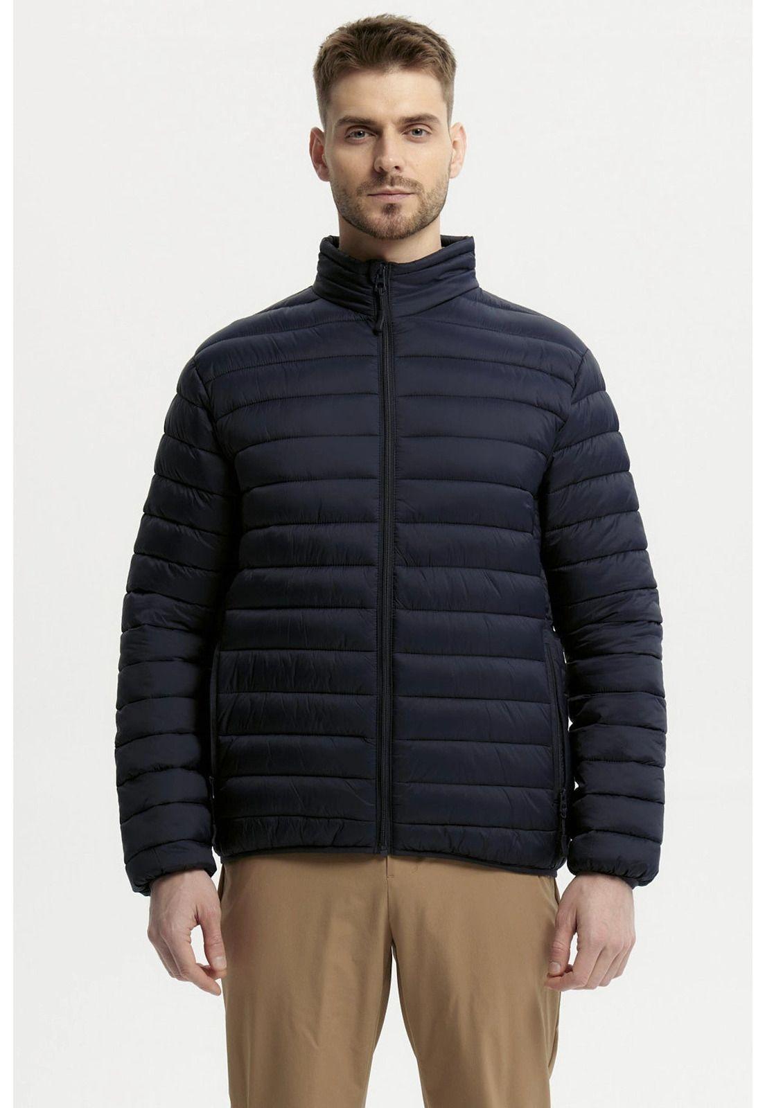 Parka Hombre Básica Azul Marino-0