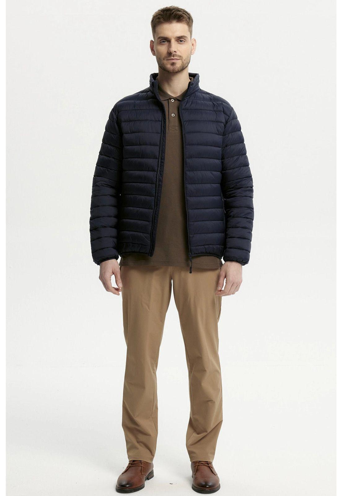 Parka Hombre Básica Azul Marino-3