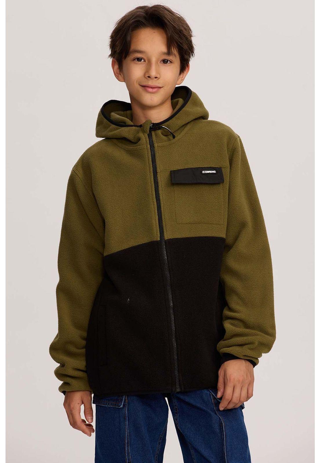 Polar Niño Con Bolsillo Verde-0