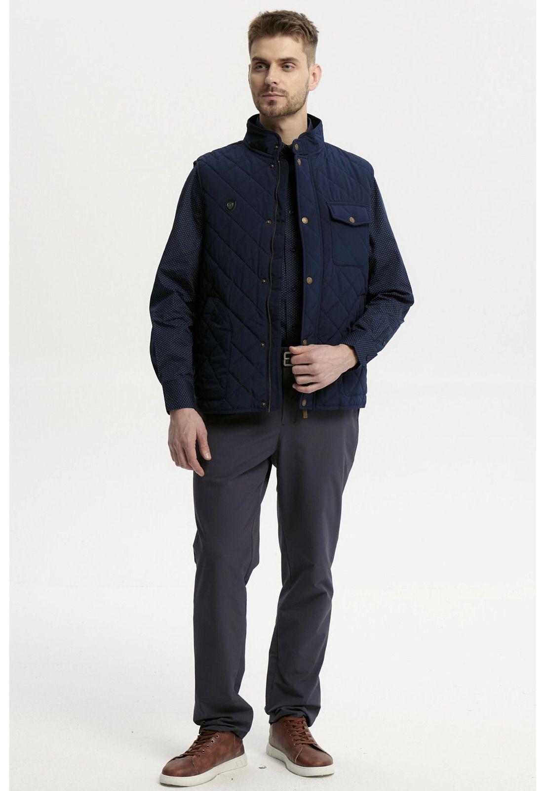 Parka Hombre Slim Azul Marino-3