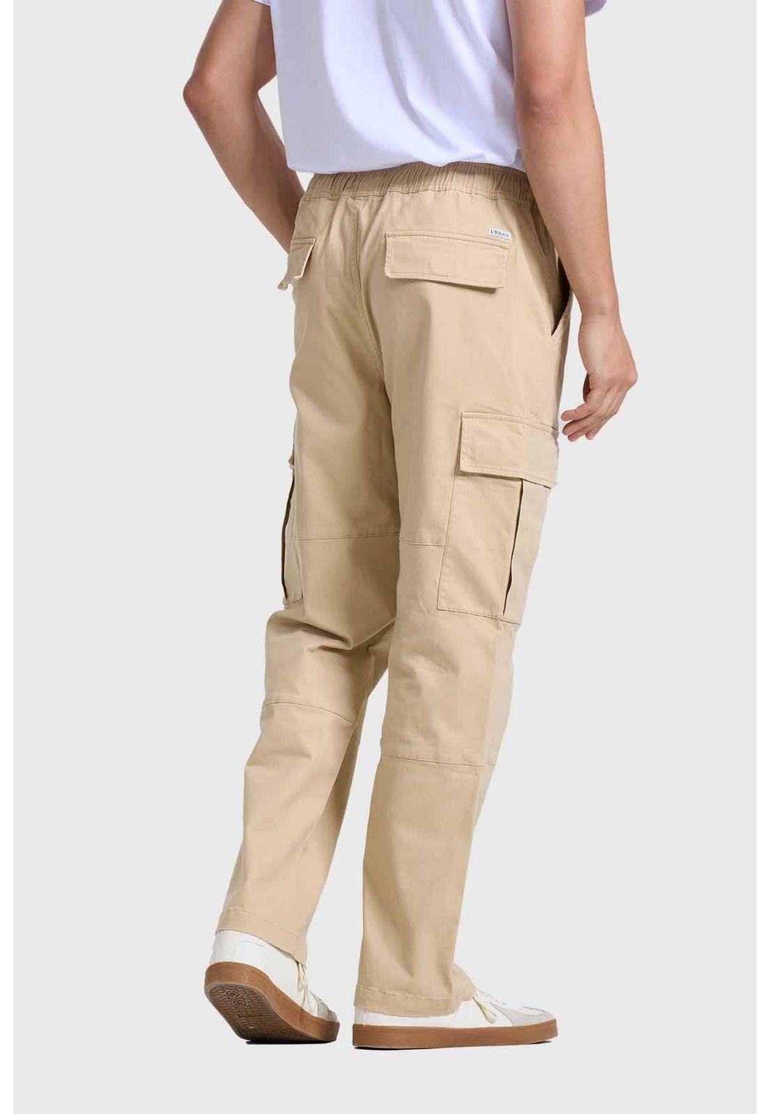 Pantalón Hombre Cargo Beige-2