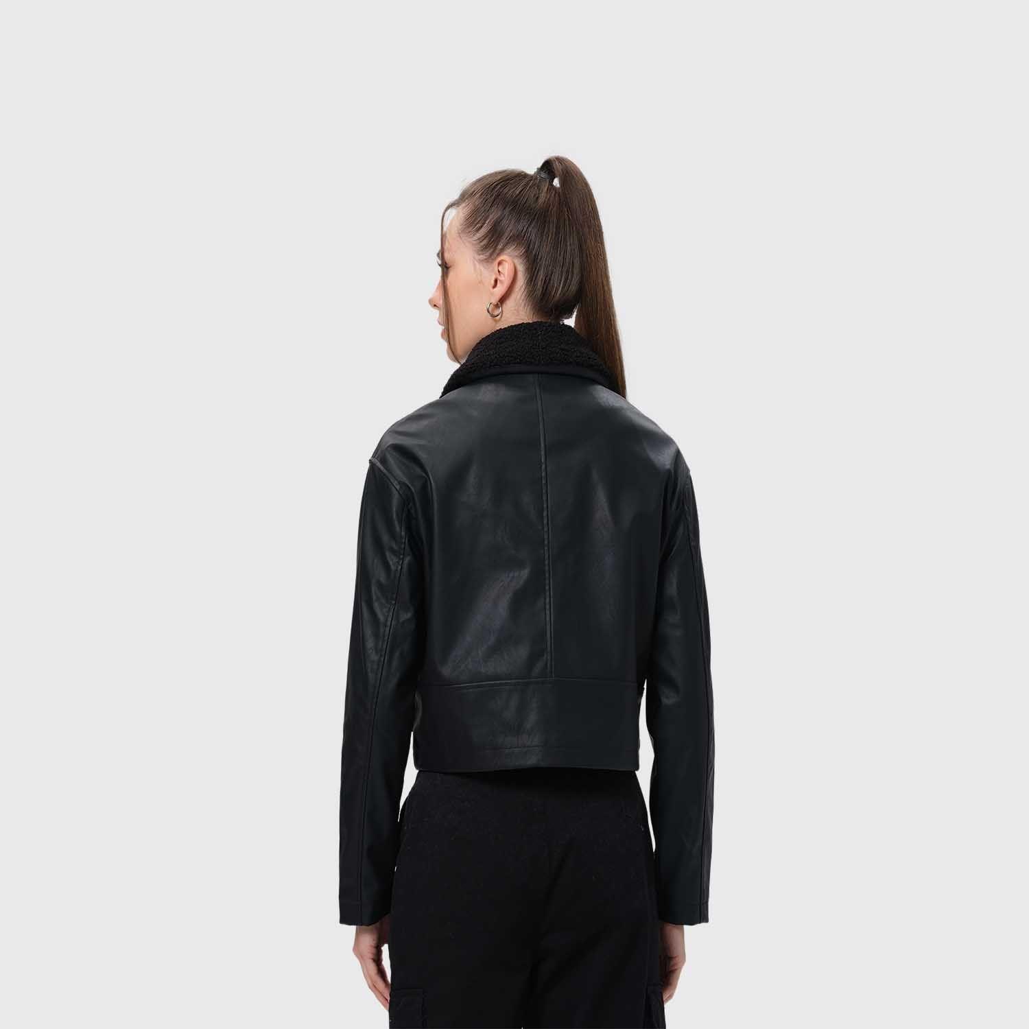 Chaqueta Mujer Con Bolsillo Negro Fashion's Park-2