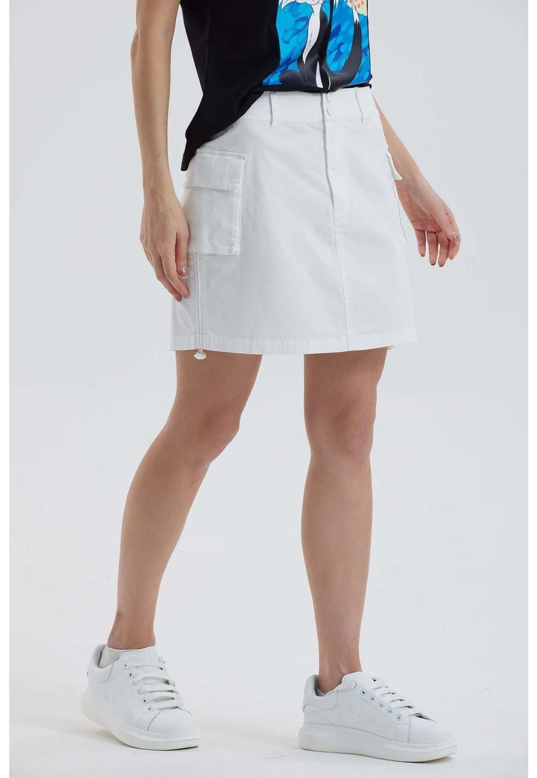 Falda Mujer Cargo Crudo-1