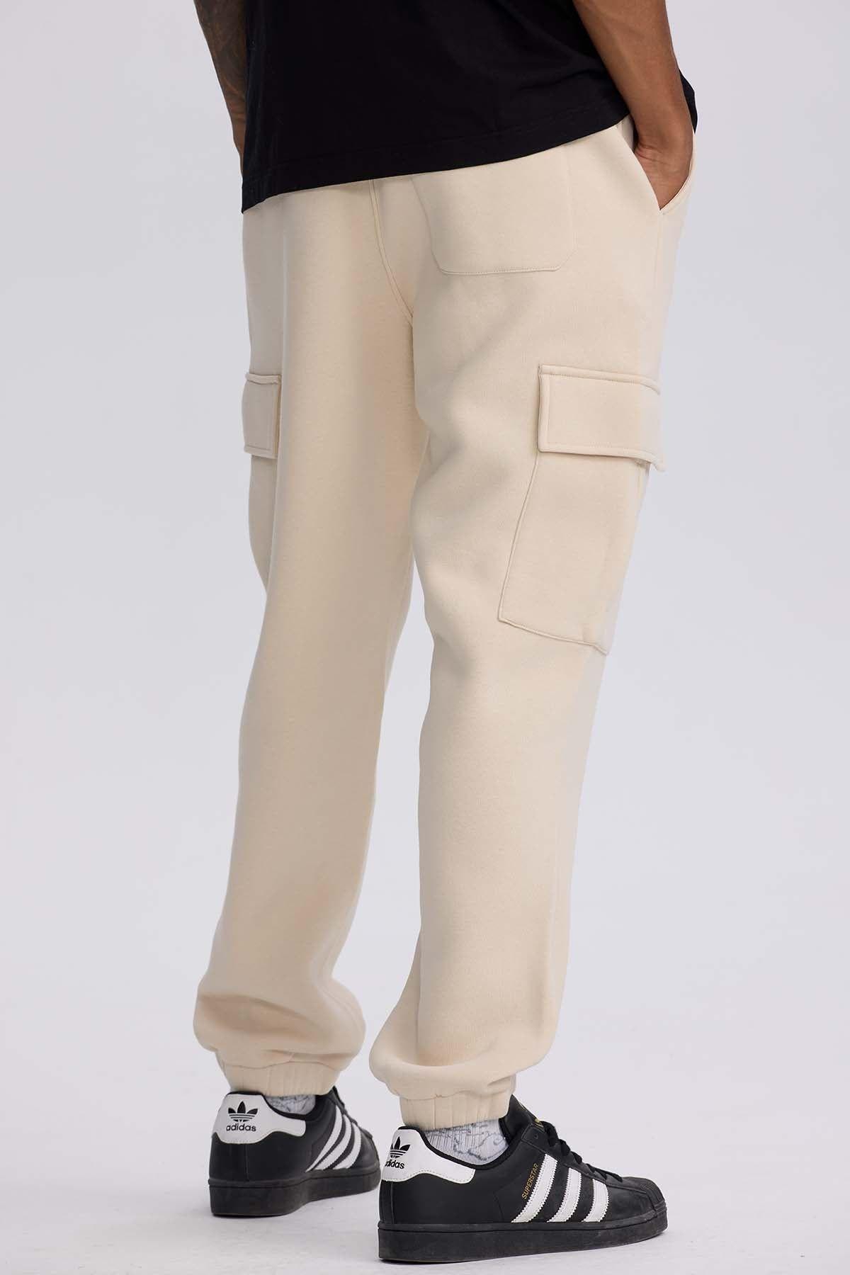 Pantalón Buzo Hombre Cargo Beige-2