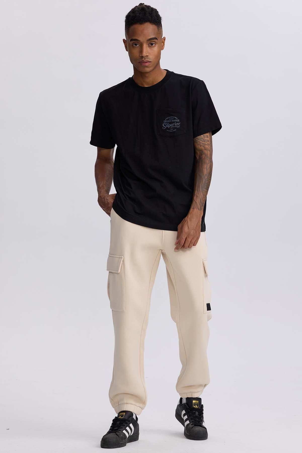 Pantalón Buzo Hombre Cargo Beige-3