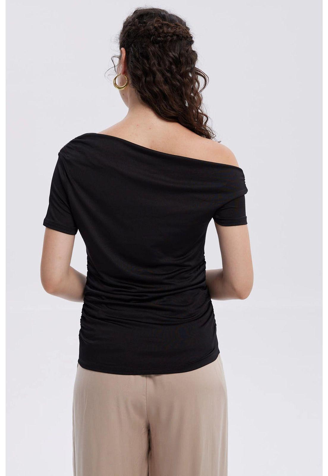 Polera Mujer Bardot Lisa Negro-2