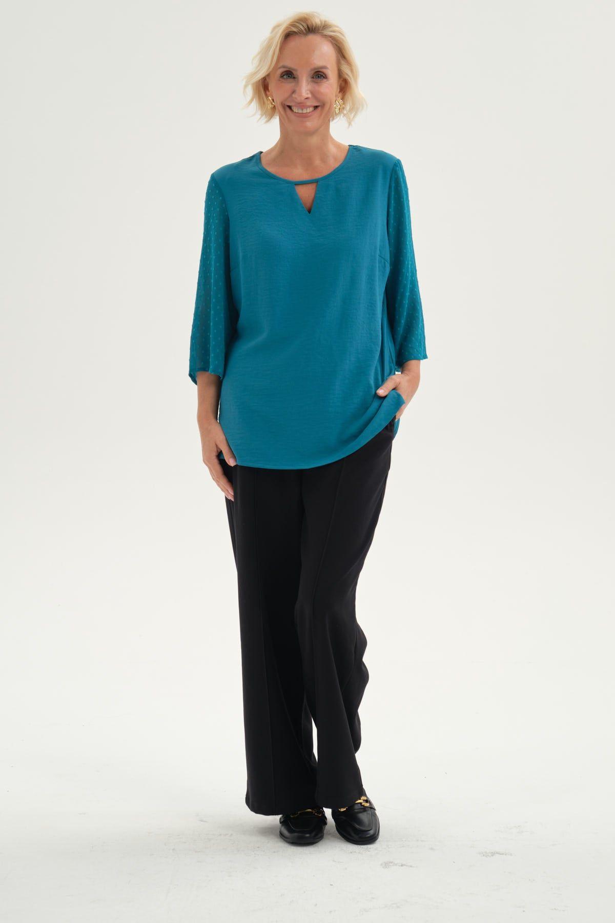 Pantalón Mujer Costura Delantera Negro-3
